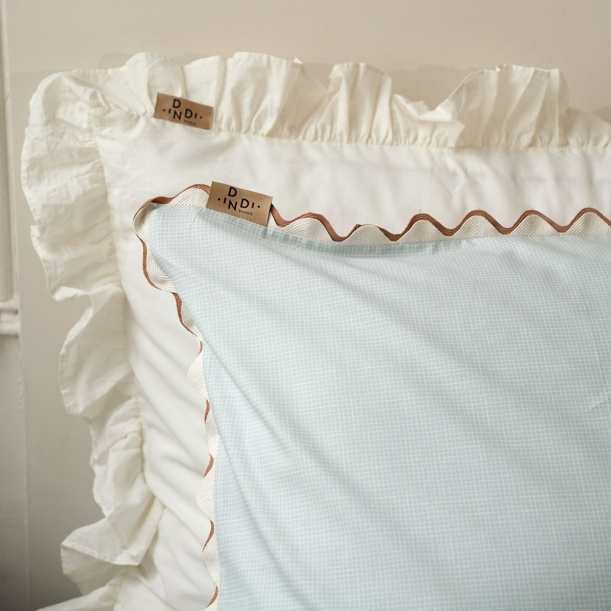 Dindi - Kussensloop Sweet & Curvy - Lichtblauw