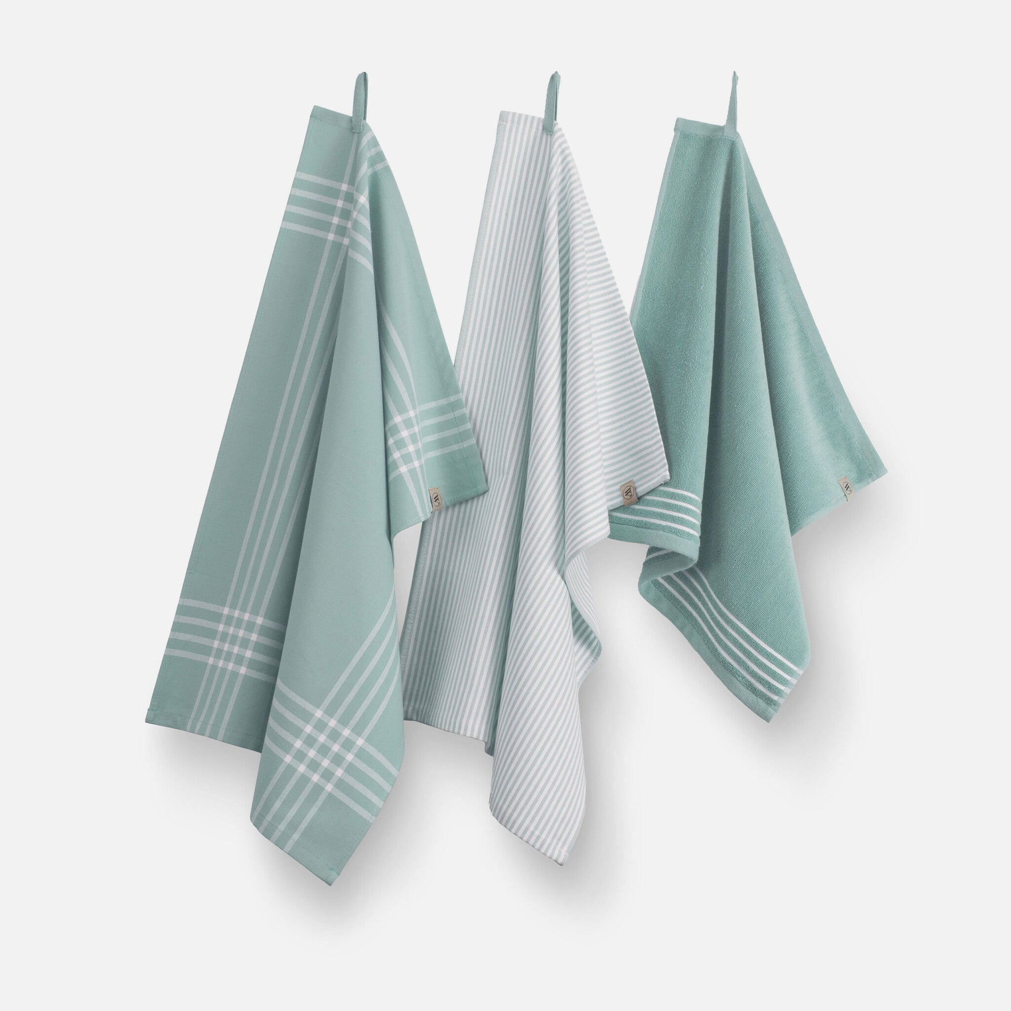 Keukenset Superior Kitchen Set Jade / Wit 2x 50x70 + 1x 50x50
