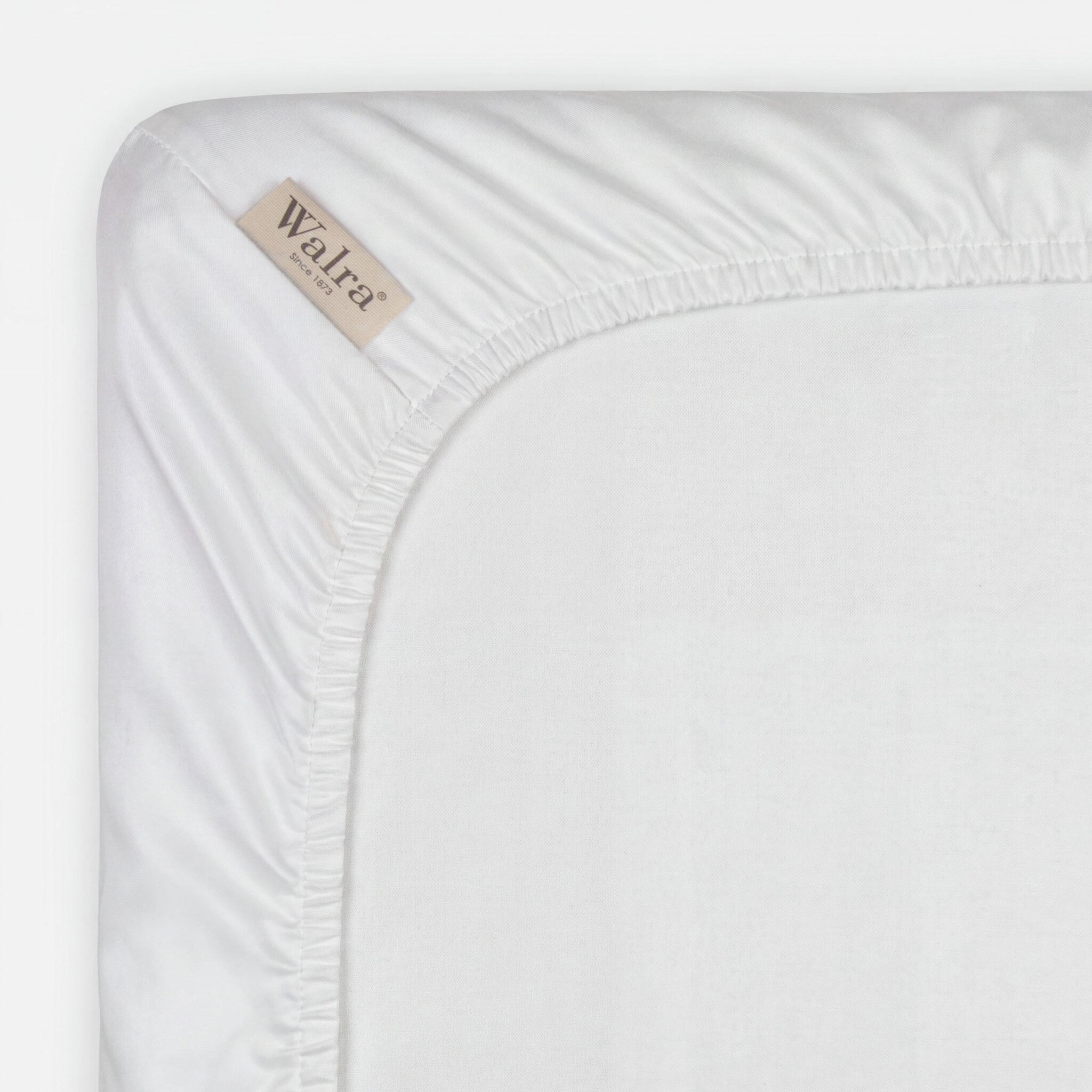 Hoeslaken Satin Cotton Wit