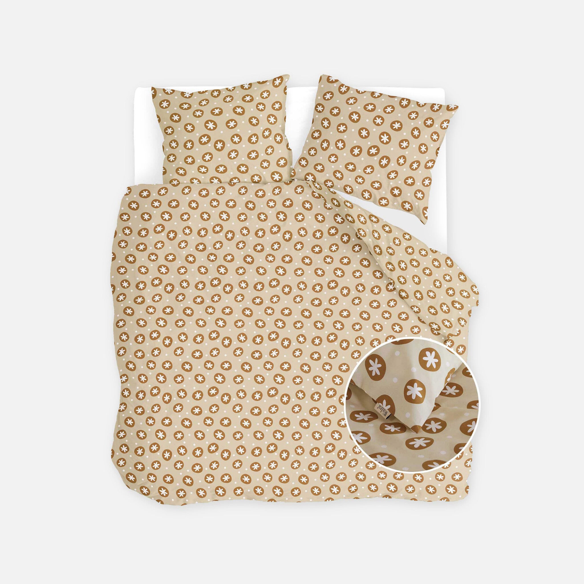Dekbedovertrek Bubble Stars Beige