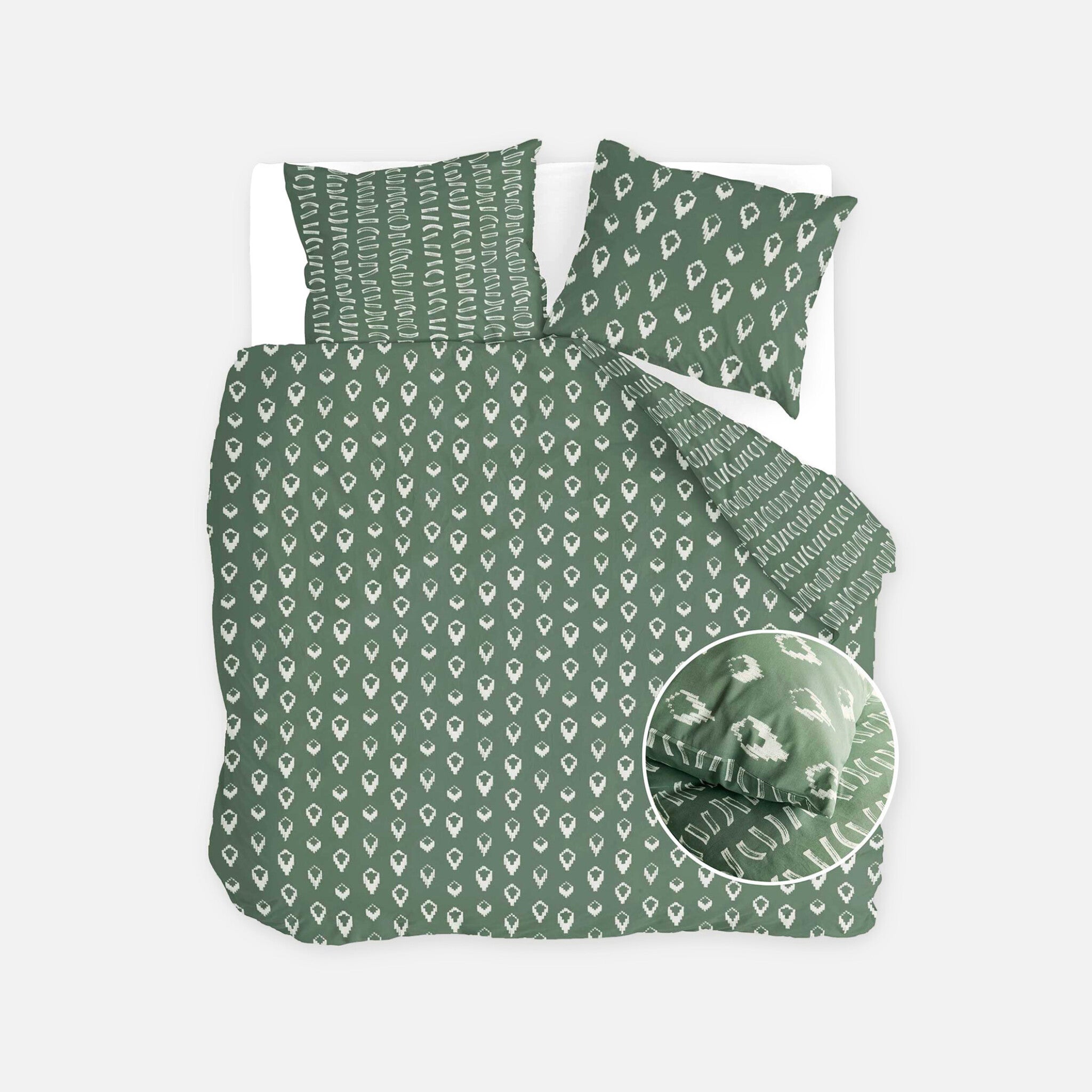 Dekbedovertrek Remade Turned Cones Groen