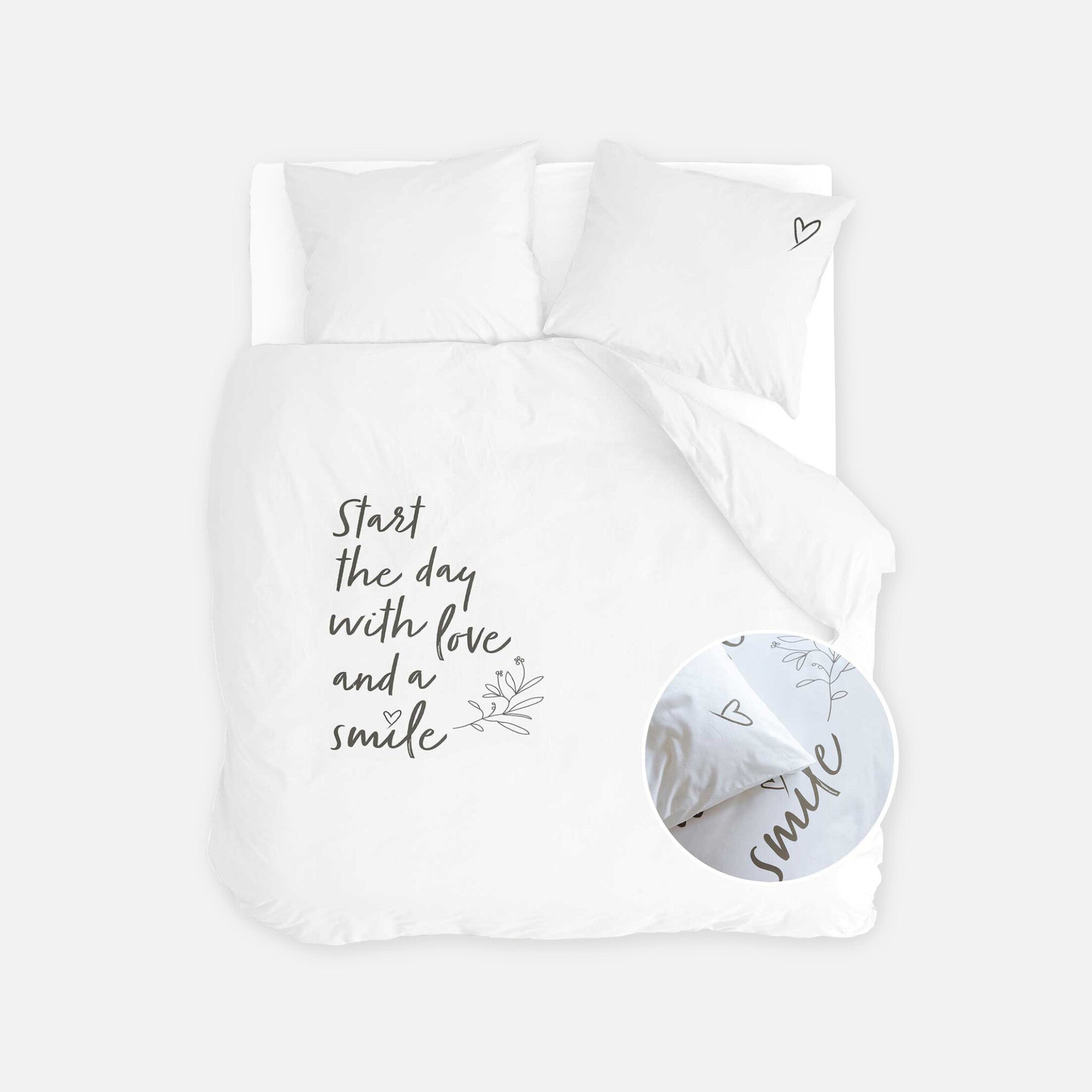 Dekbedovertrek Smile with Love Wit