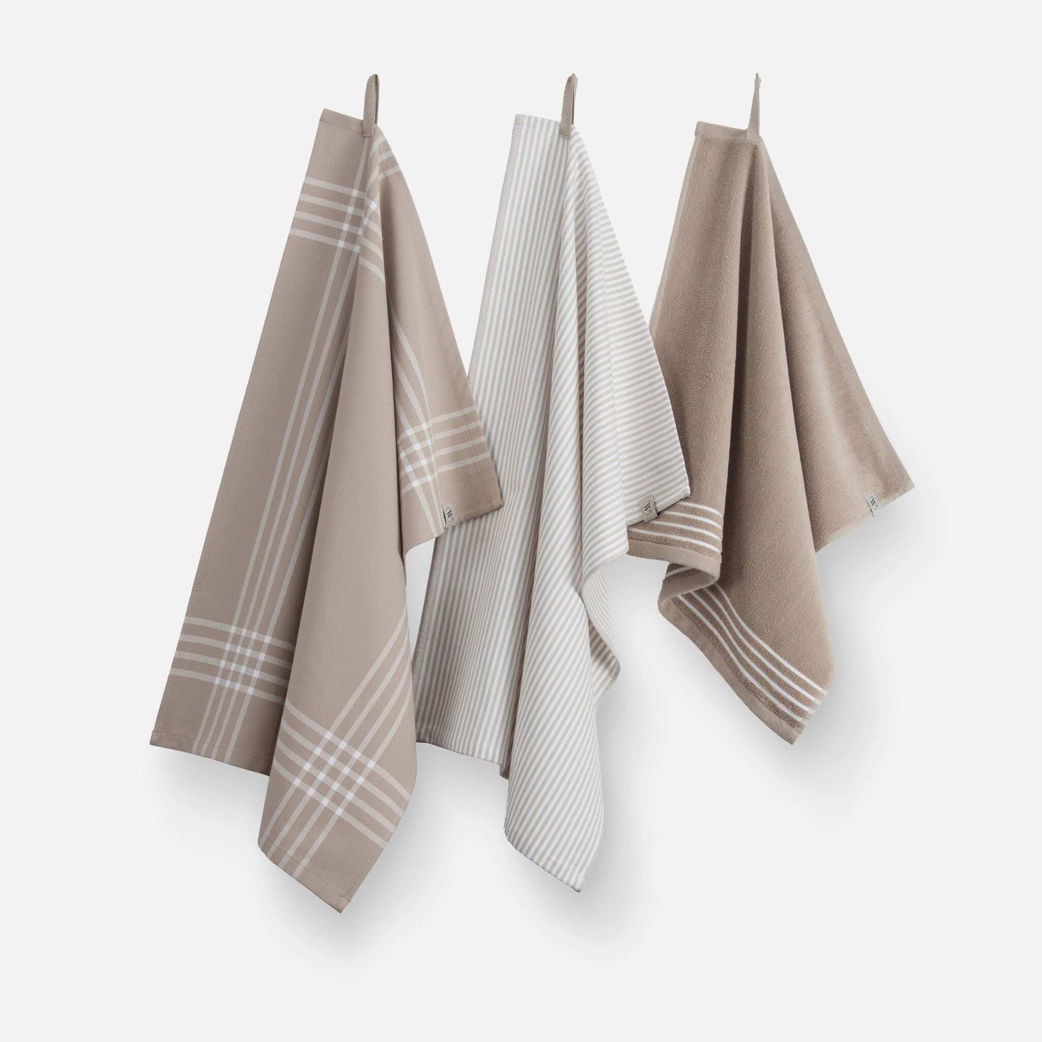 Keukenset Superior Kitchen Set Taupe / Wit 2x 50x70 + 1x 50x50