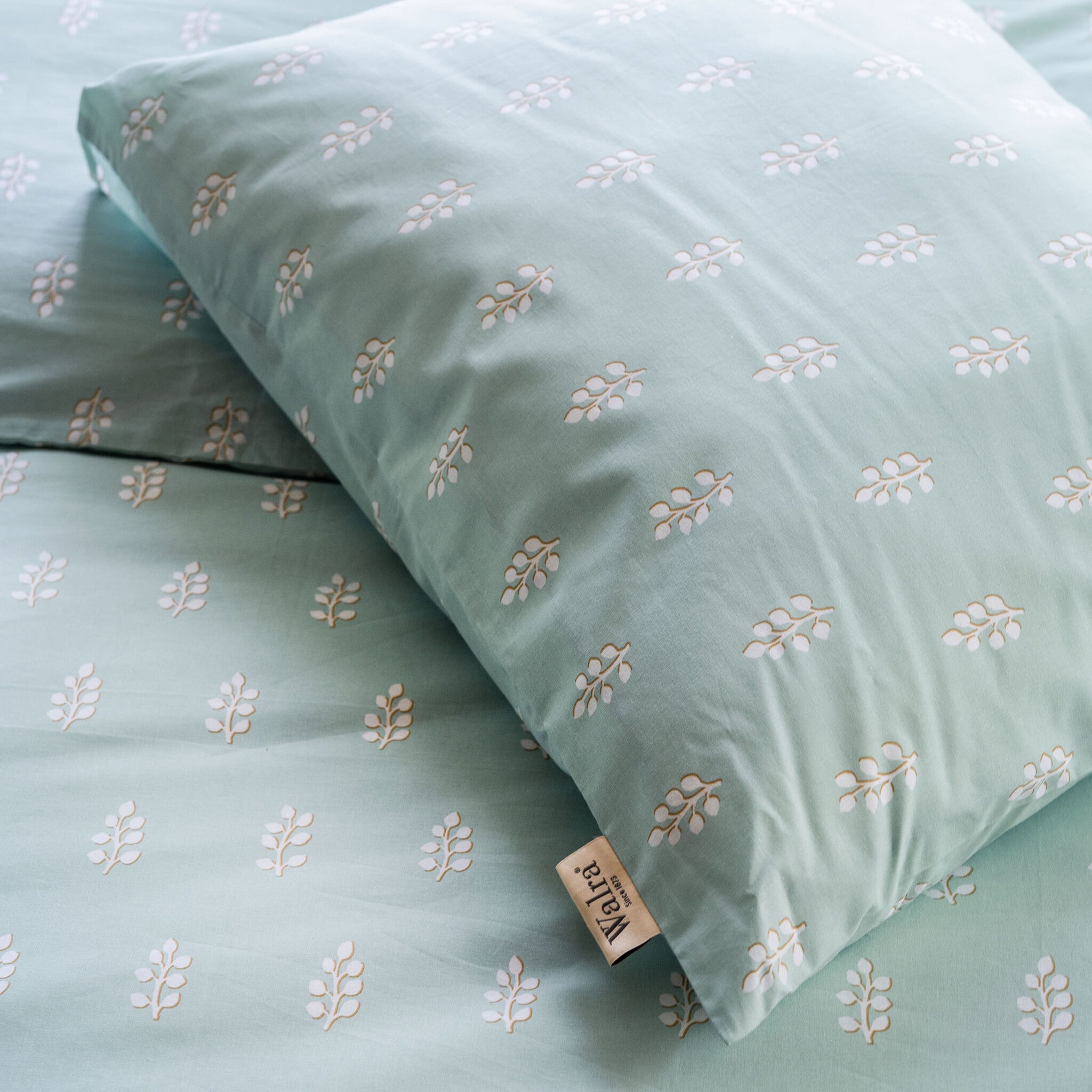 Dekbedovertrek Remade Lucky Leaves Zeeblauw