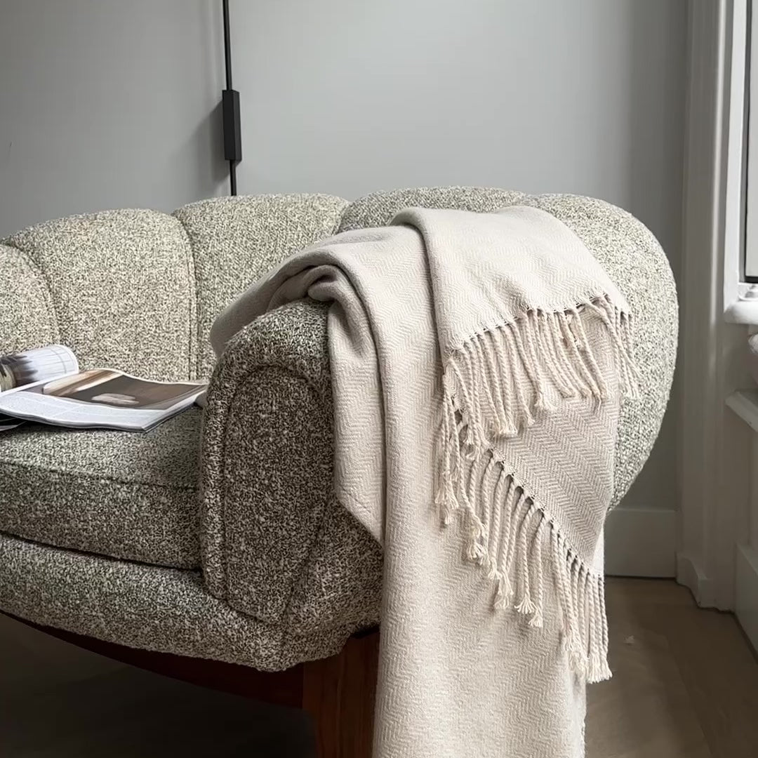 Plaid Sweet Softness Zand 127x170