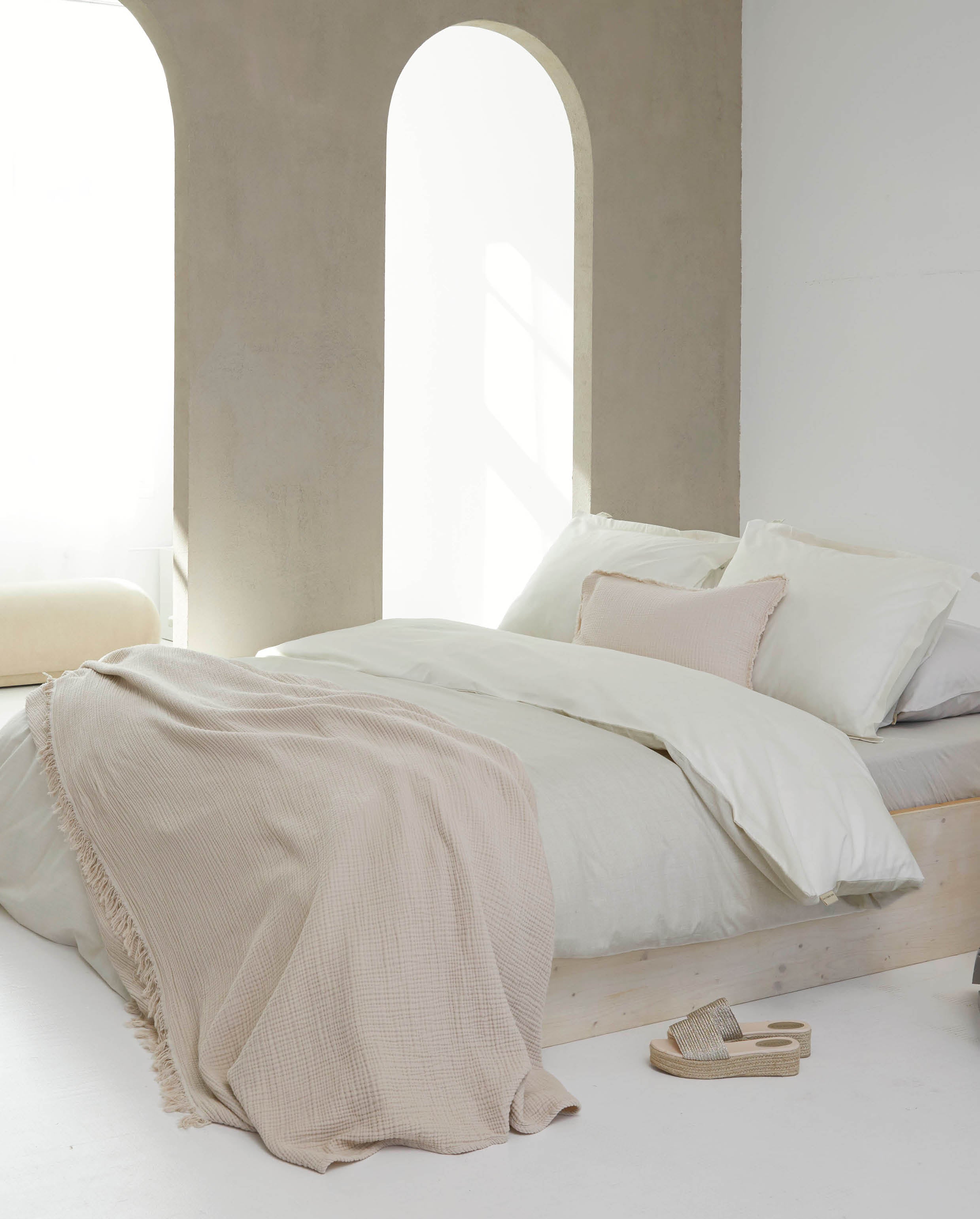 dekbedovertrek perfect paisly 240x240 off white 2-persoons slaapkamer dekbed overtrek slaap kussens kussensloop zacht