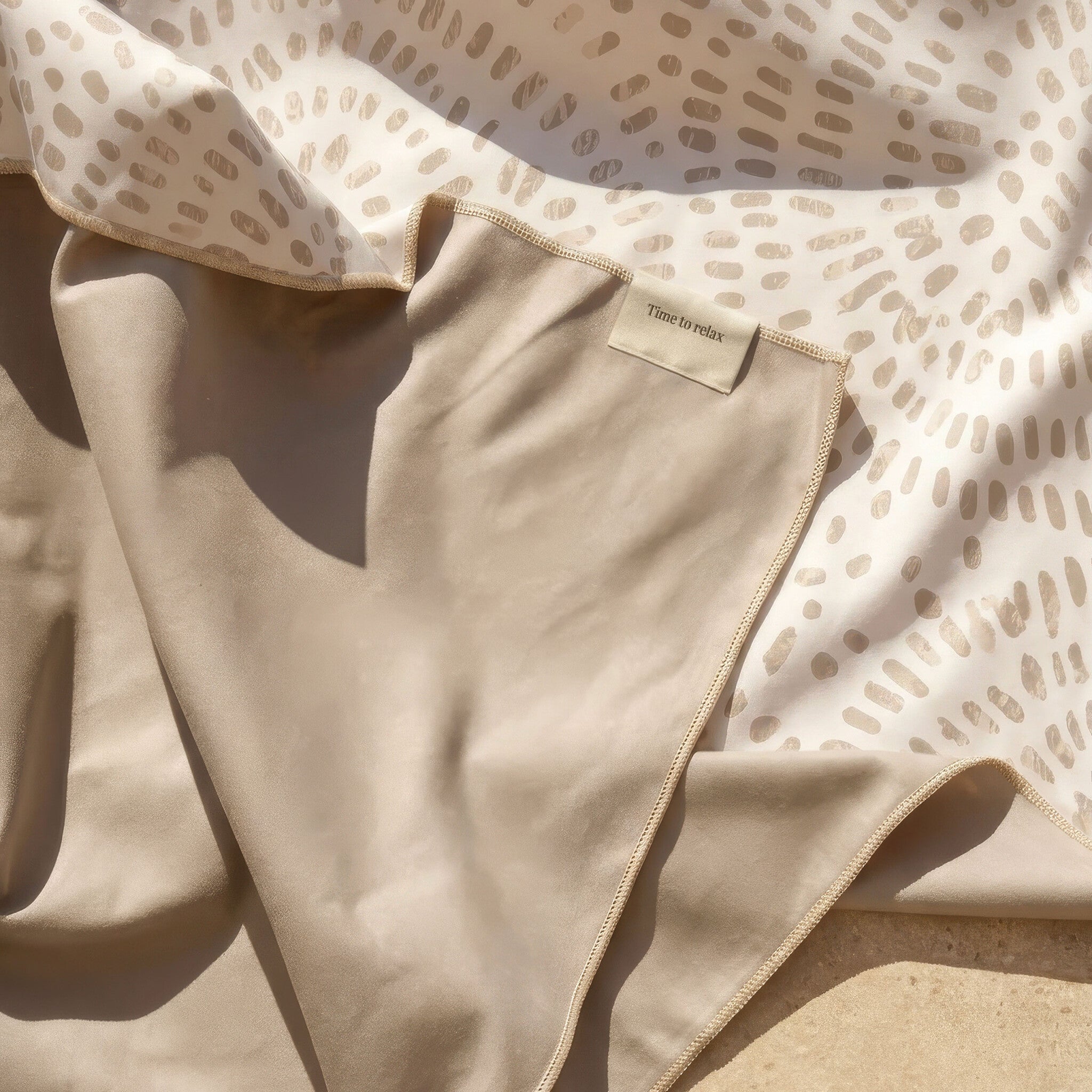 Walra Travel Strandlaken Crazy Crinkels Zand 100x180