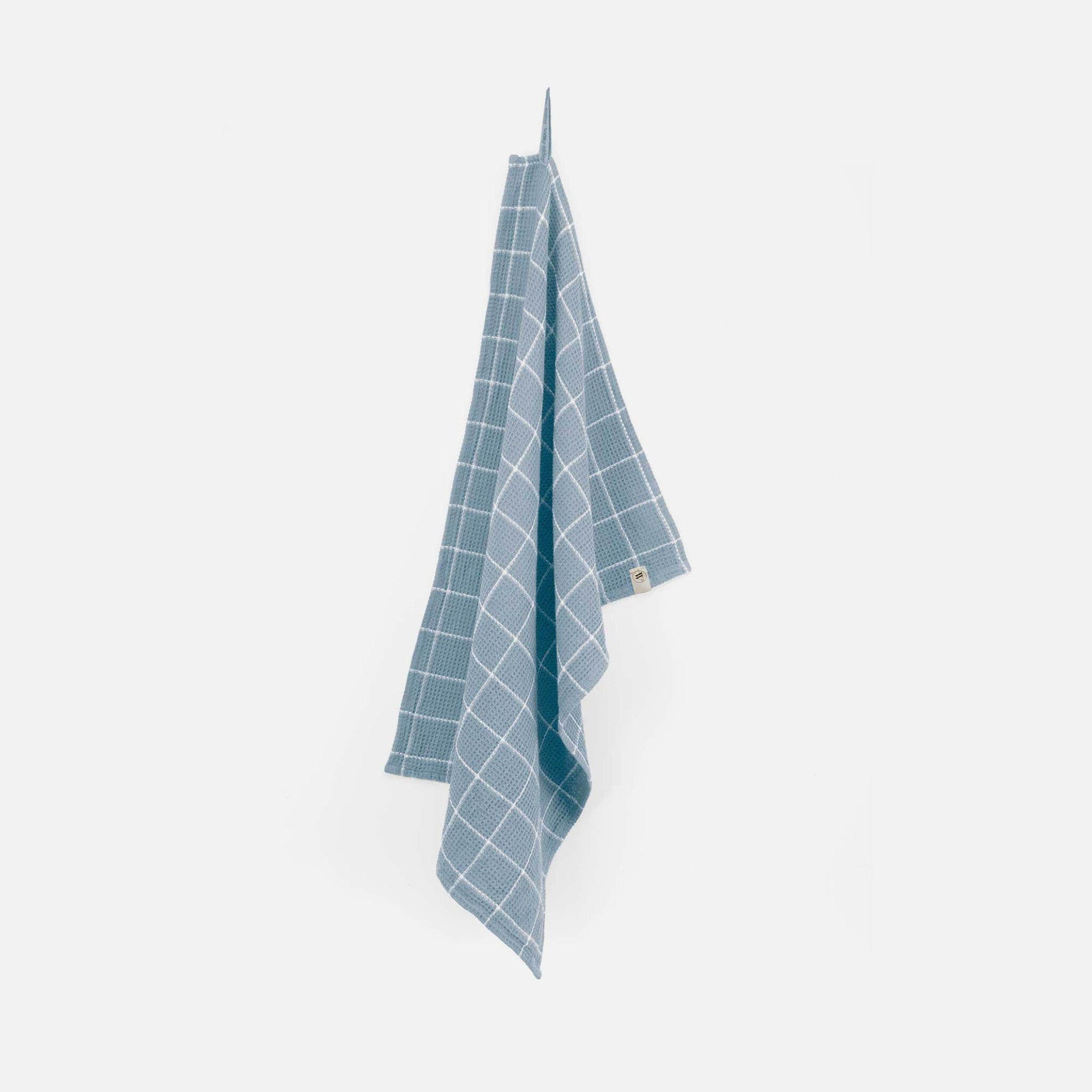 Keukendoek Dry with Cubes Jeans Blauw 50x70