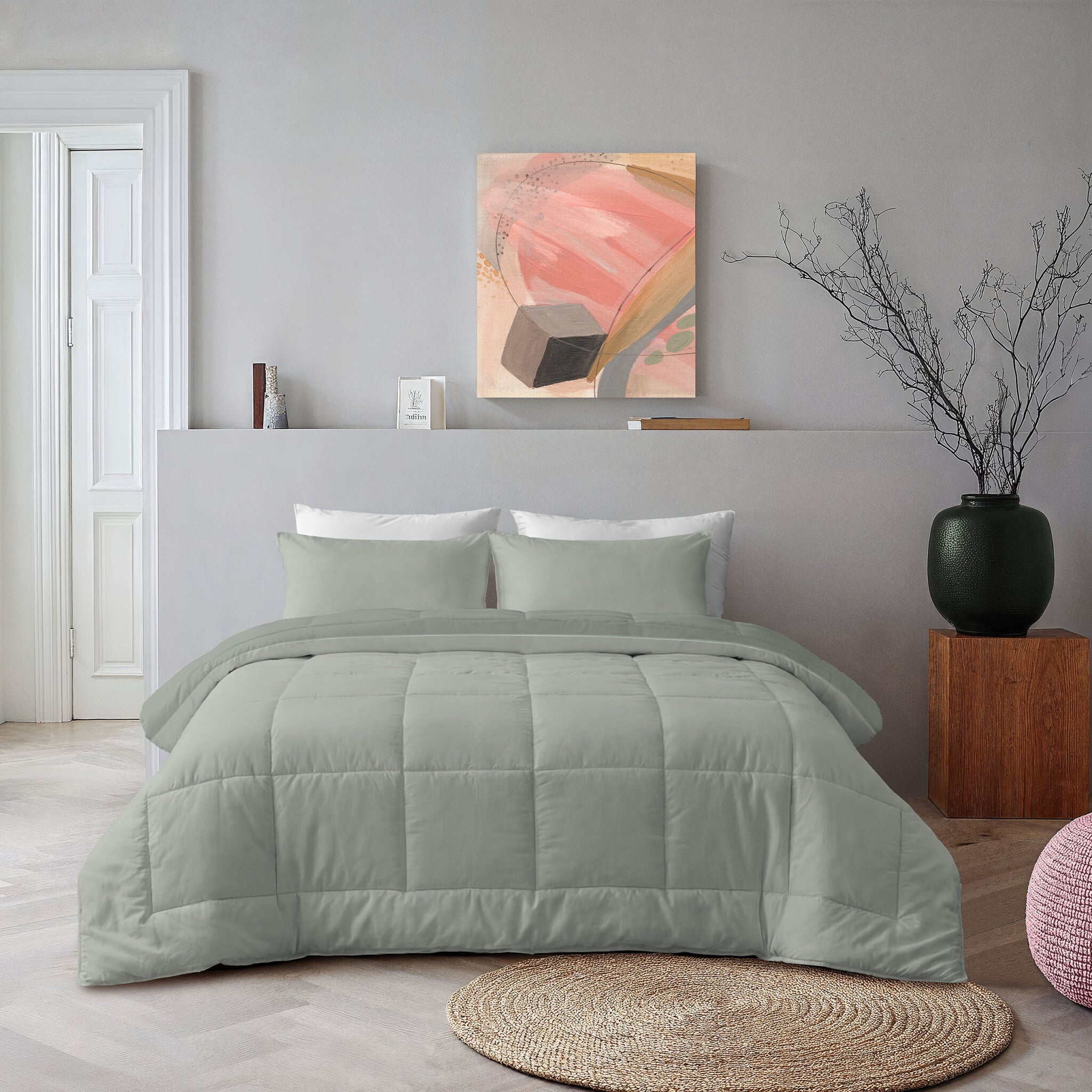 Byrklund - Dekbed zonder overtrek Wash & Rest - Groen
