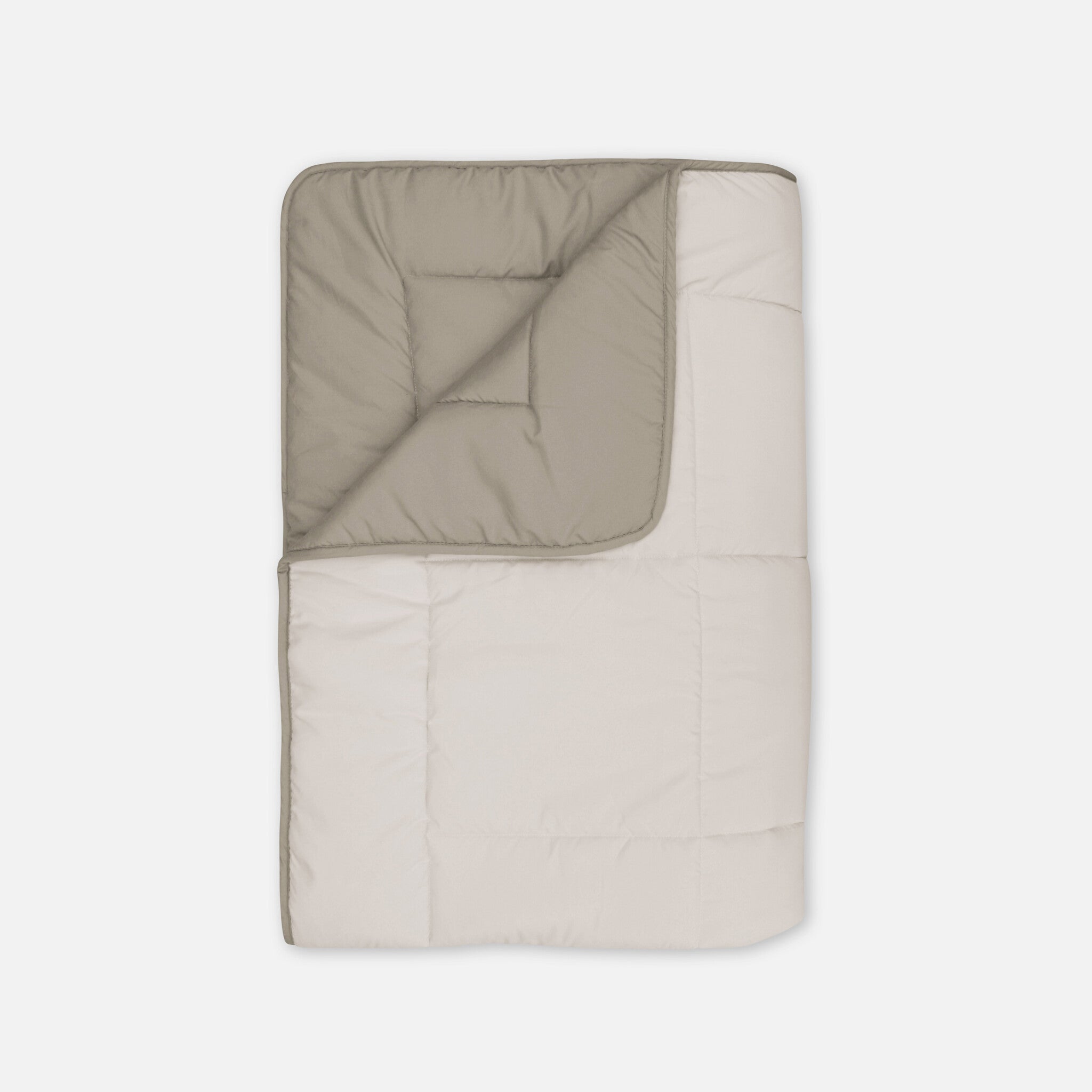 Wasbaar dekbed met vaste hoes Zand/Taupe