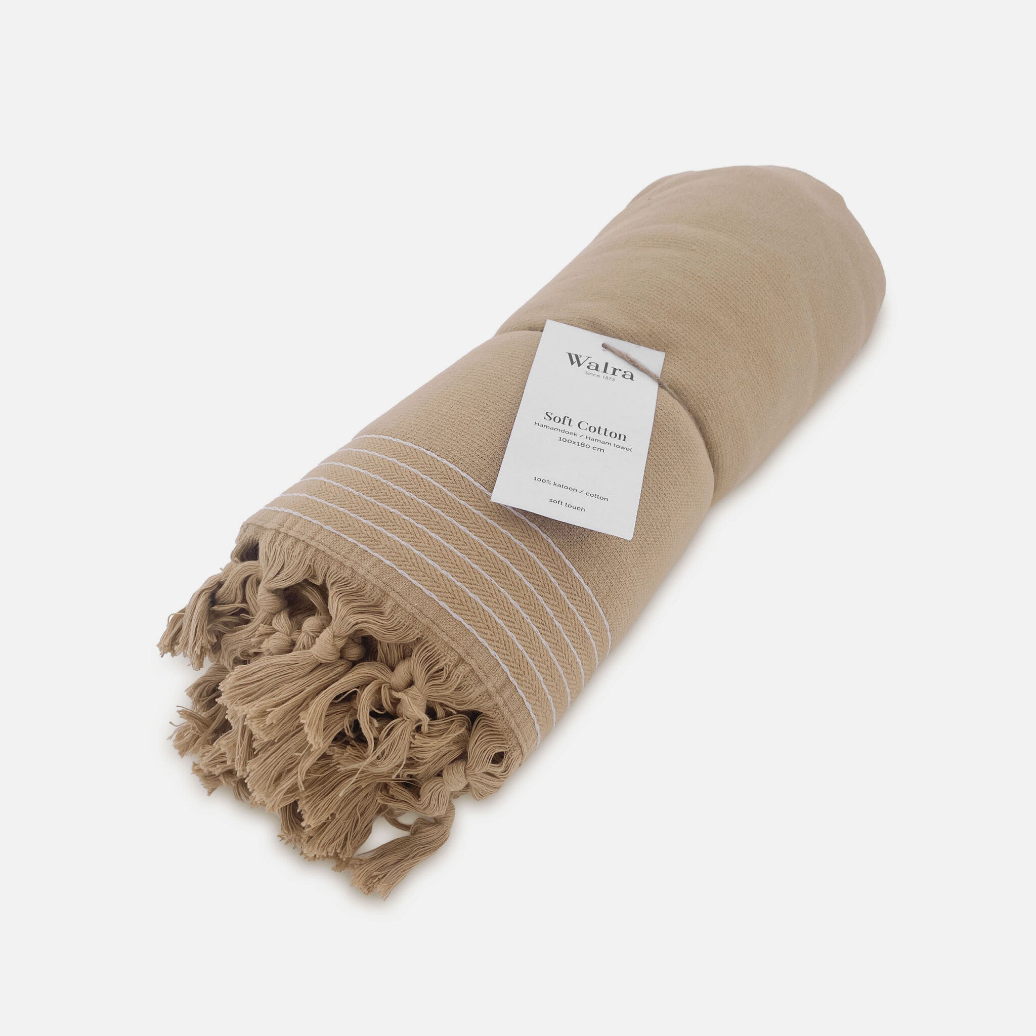 Hamamdoek Soft Cotton Bruin 100x180