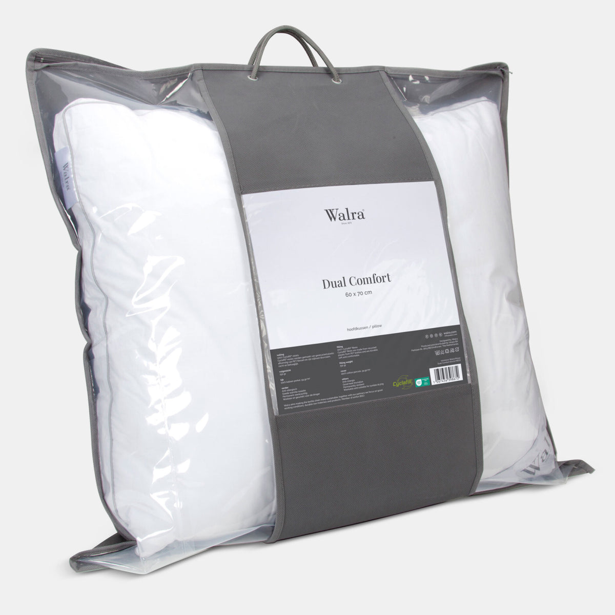 Hoofdkussen Dual Comfort Wit 60x70
