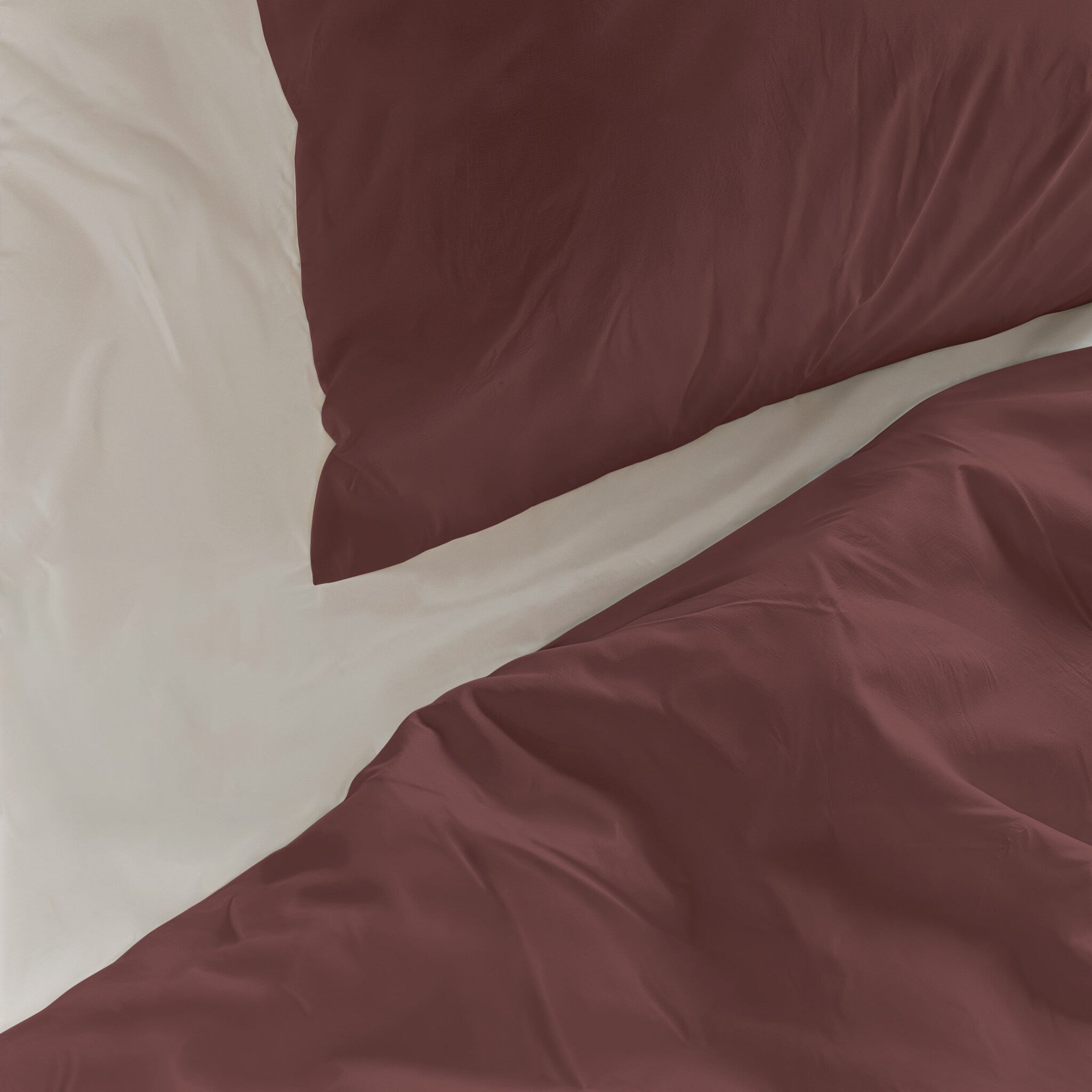 Byrklund - Dekbedovertrek Quiet Cozy - Aubergine