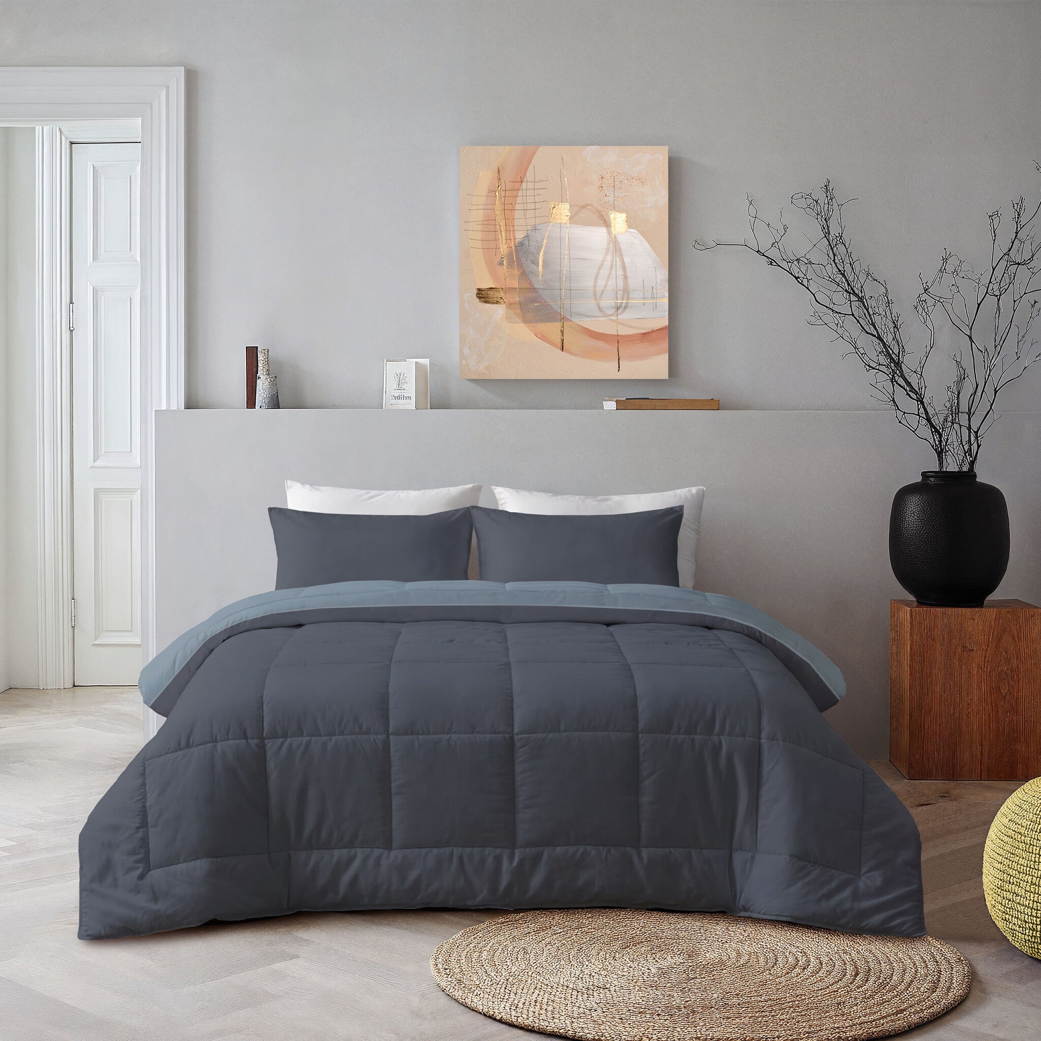 Byrklund Dekbed zonder overtrek Wash & Rest - Blauw