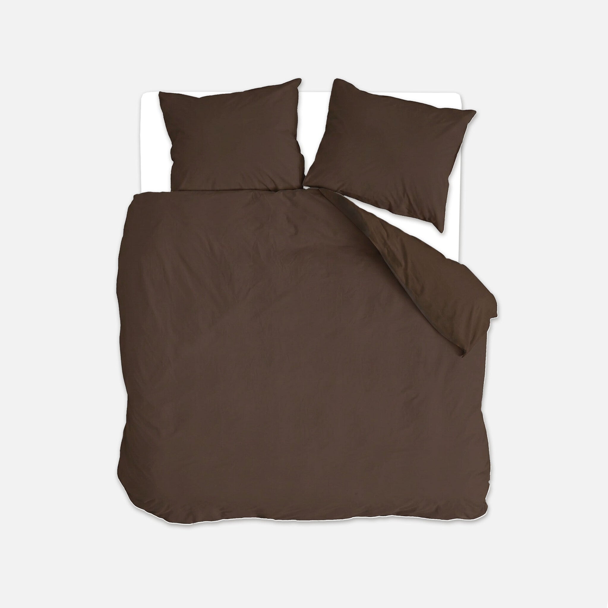 Byrklund - Dekbedovertrek Quiet Cozy - Chocolate Brown