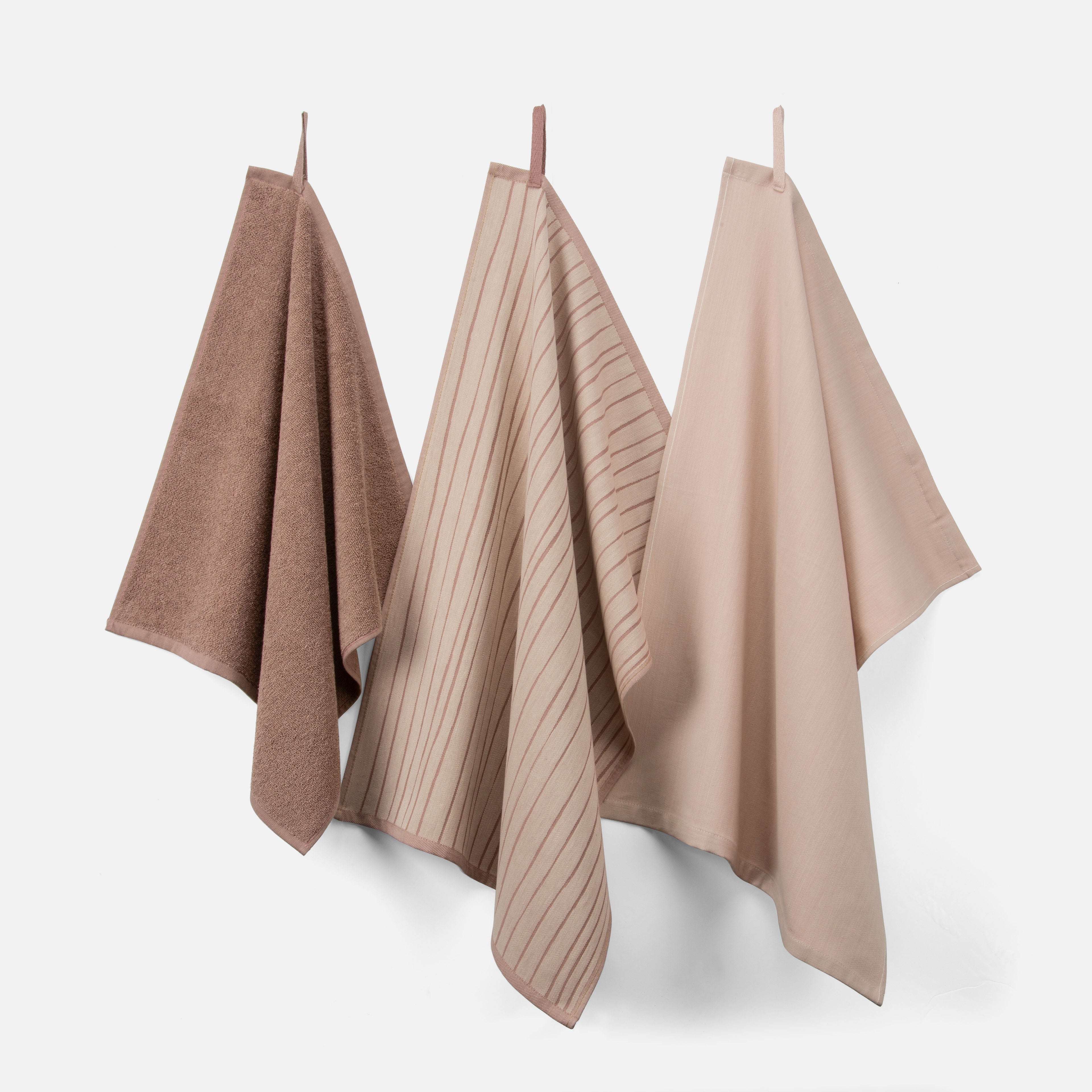 Brabantia Keukenset Roze 2x 50x70 + 1x 50x50