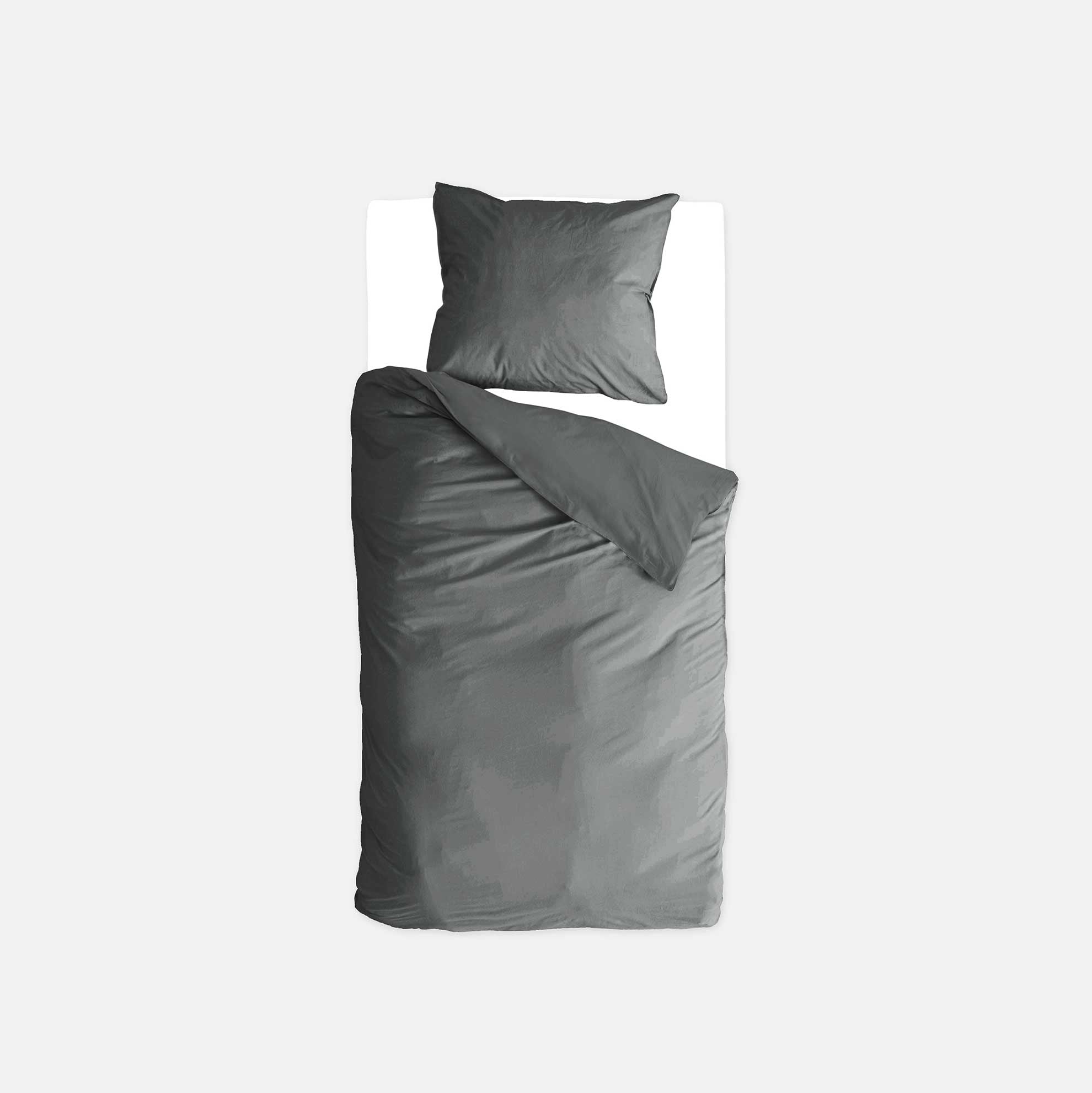 Byrklund - Dekbedovertrek Go Velvet - Off Black