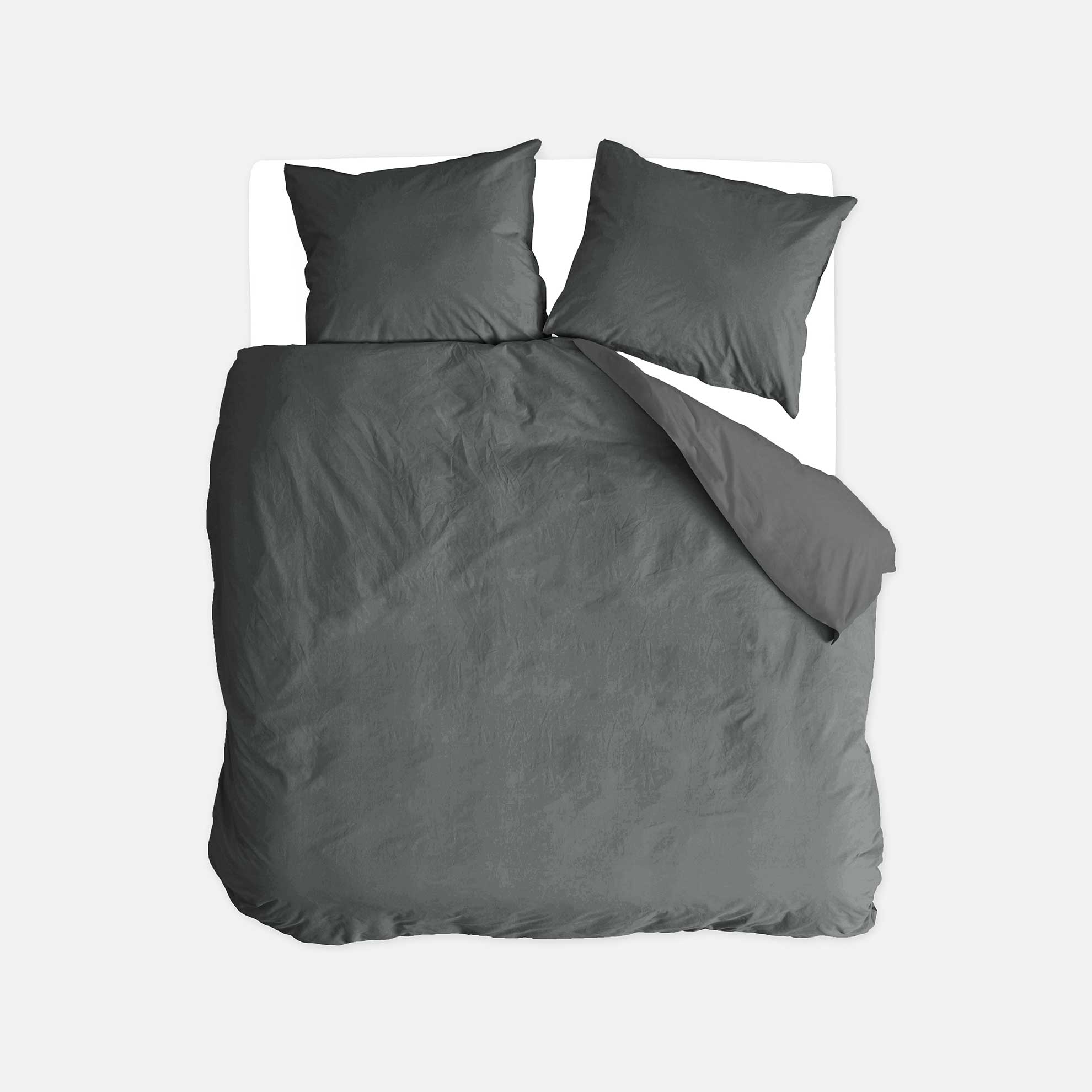 Byrklund - Dekbedovertrek Go Velvet - Off Black