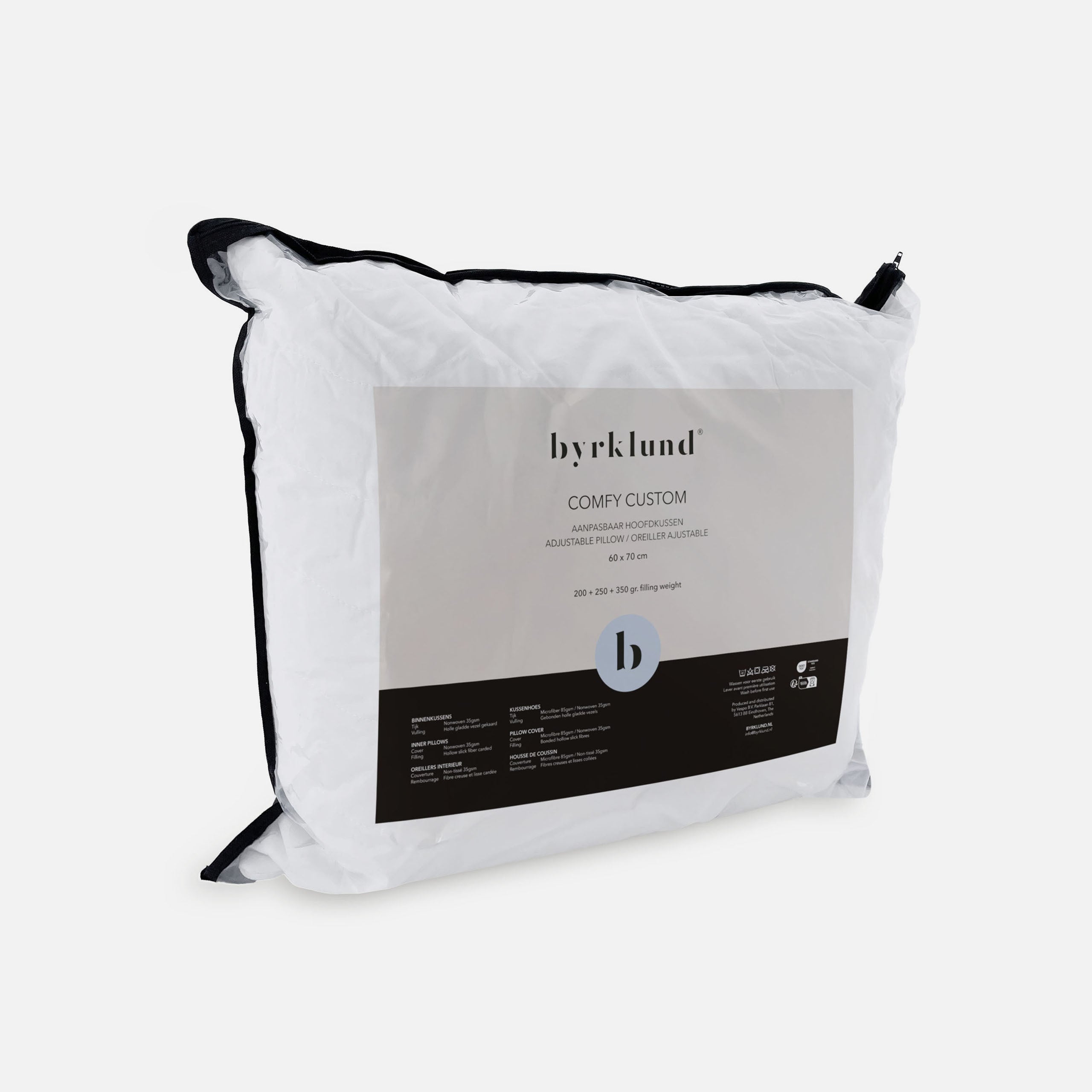 Hoofdkussen Comfy Custom Wit 60x70