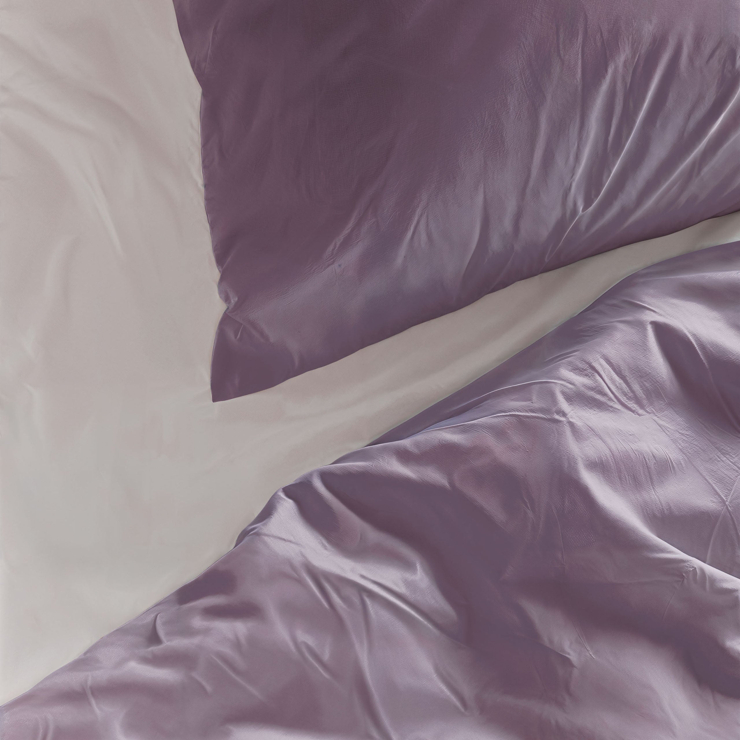 Byrklund Dekbedovertrek Pure & Plain - 100% katoen - Paars