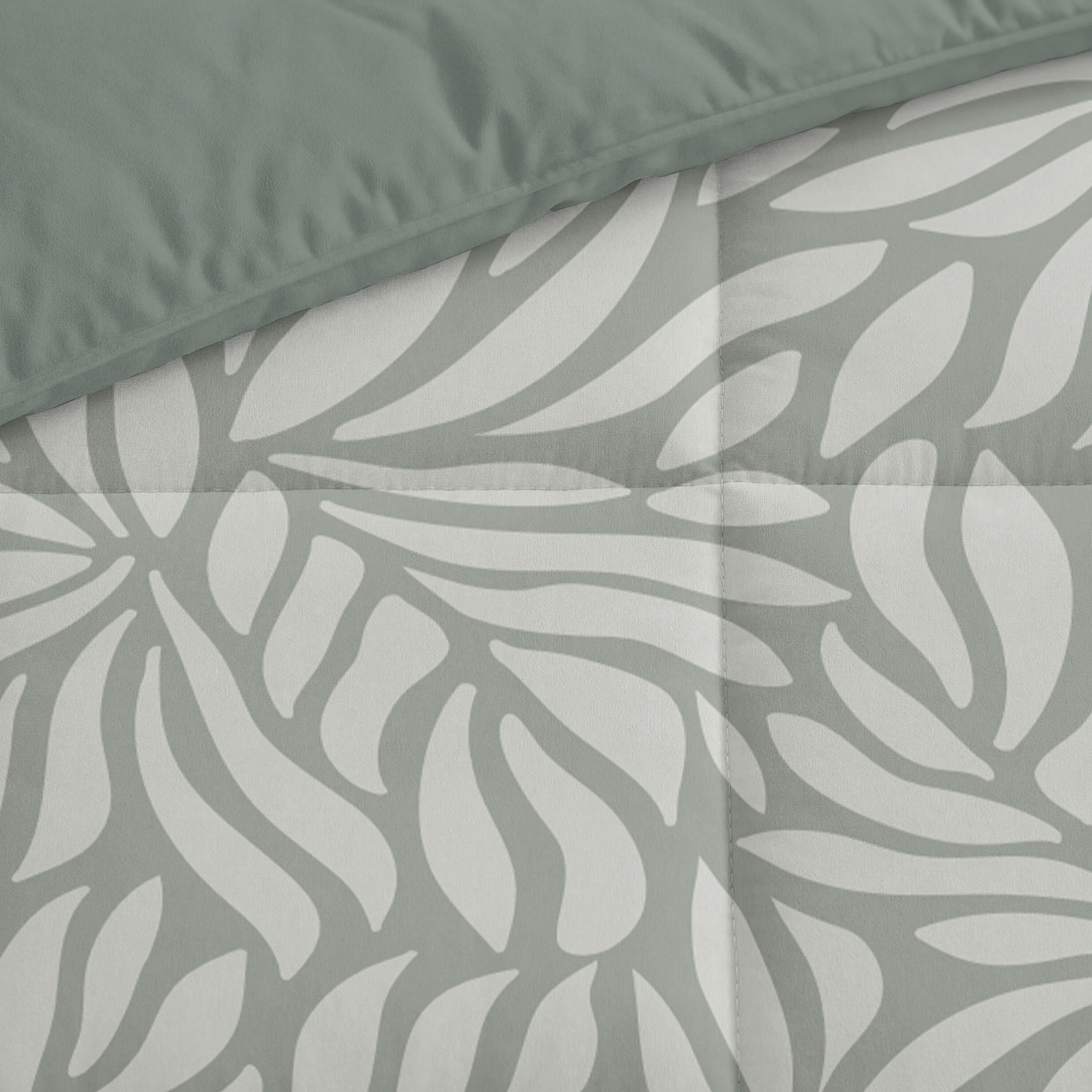 Byrklund - Kussensloop Clean Leaves - Groen