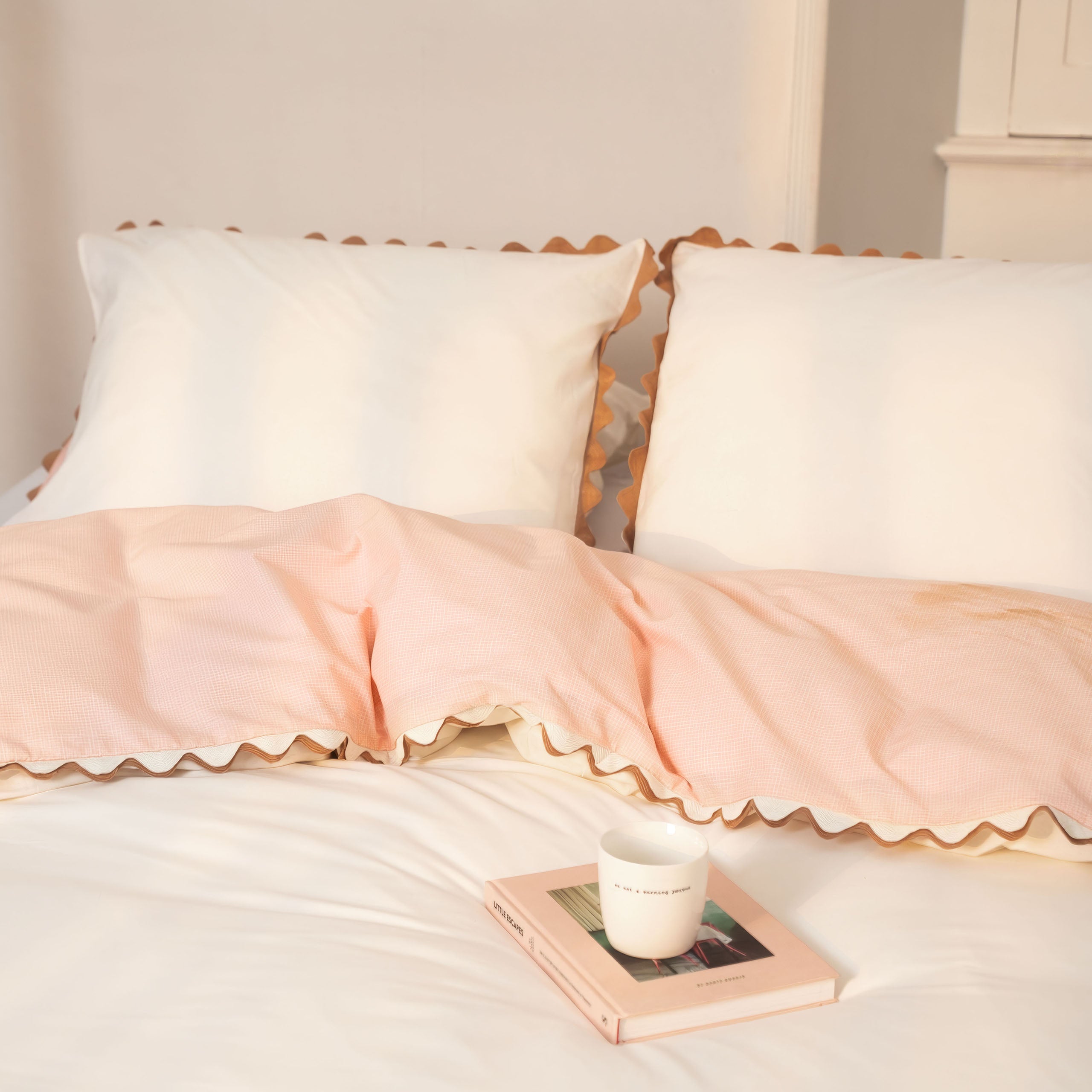 Dekbedovertrek Sweet & Curvy Roze / Beige