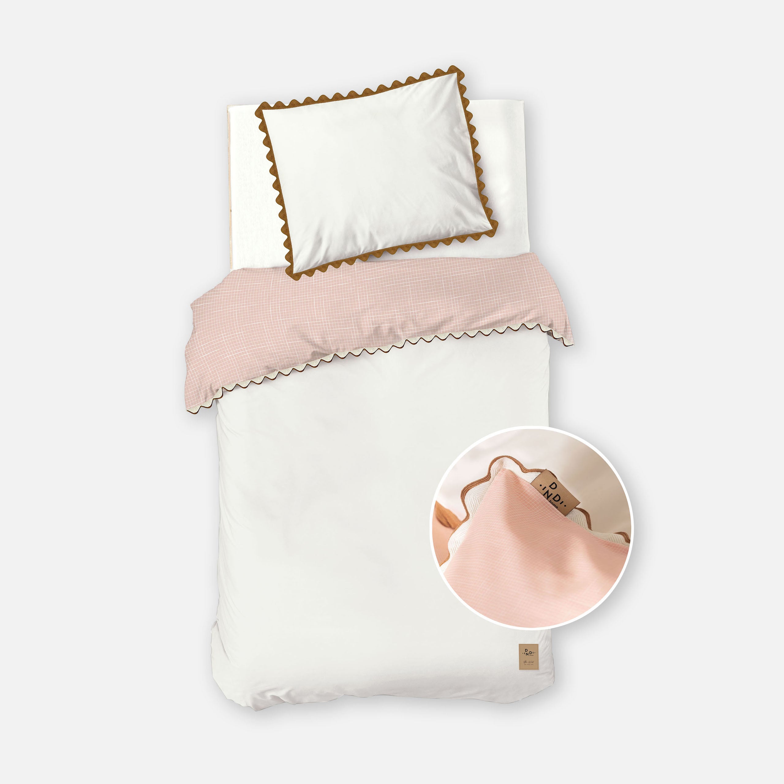 Dekbedovertrek Sweet & Curvy Roze / Beige