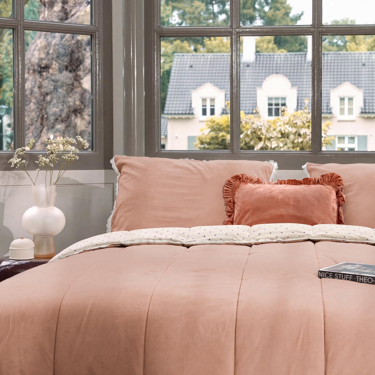 Dindi - Dekbed zonder overtrek Sweet & Sassy - Zand / Terracotta