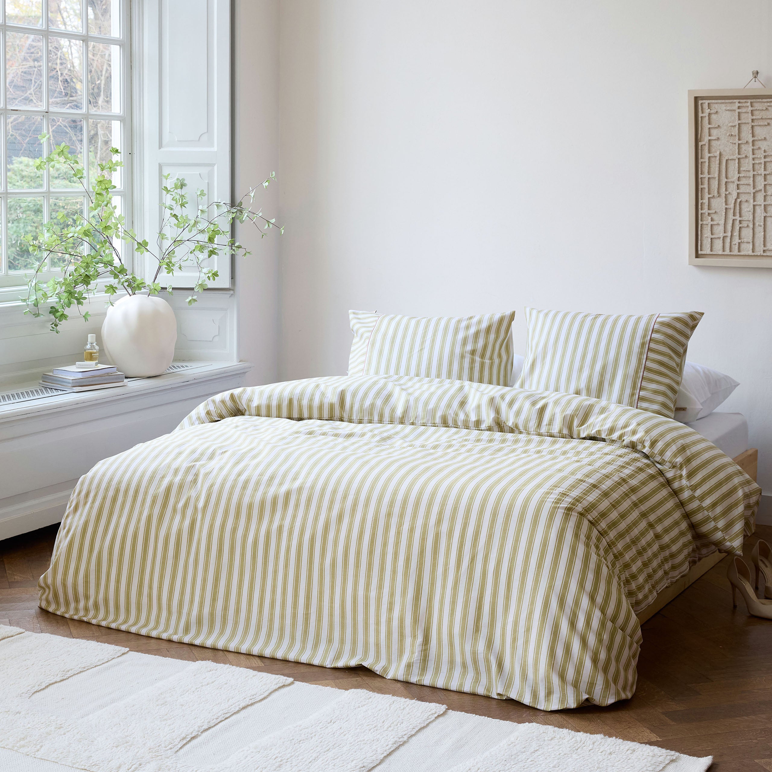 Dekbedovertrek Refined Lines Groen