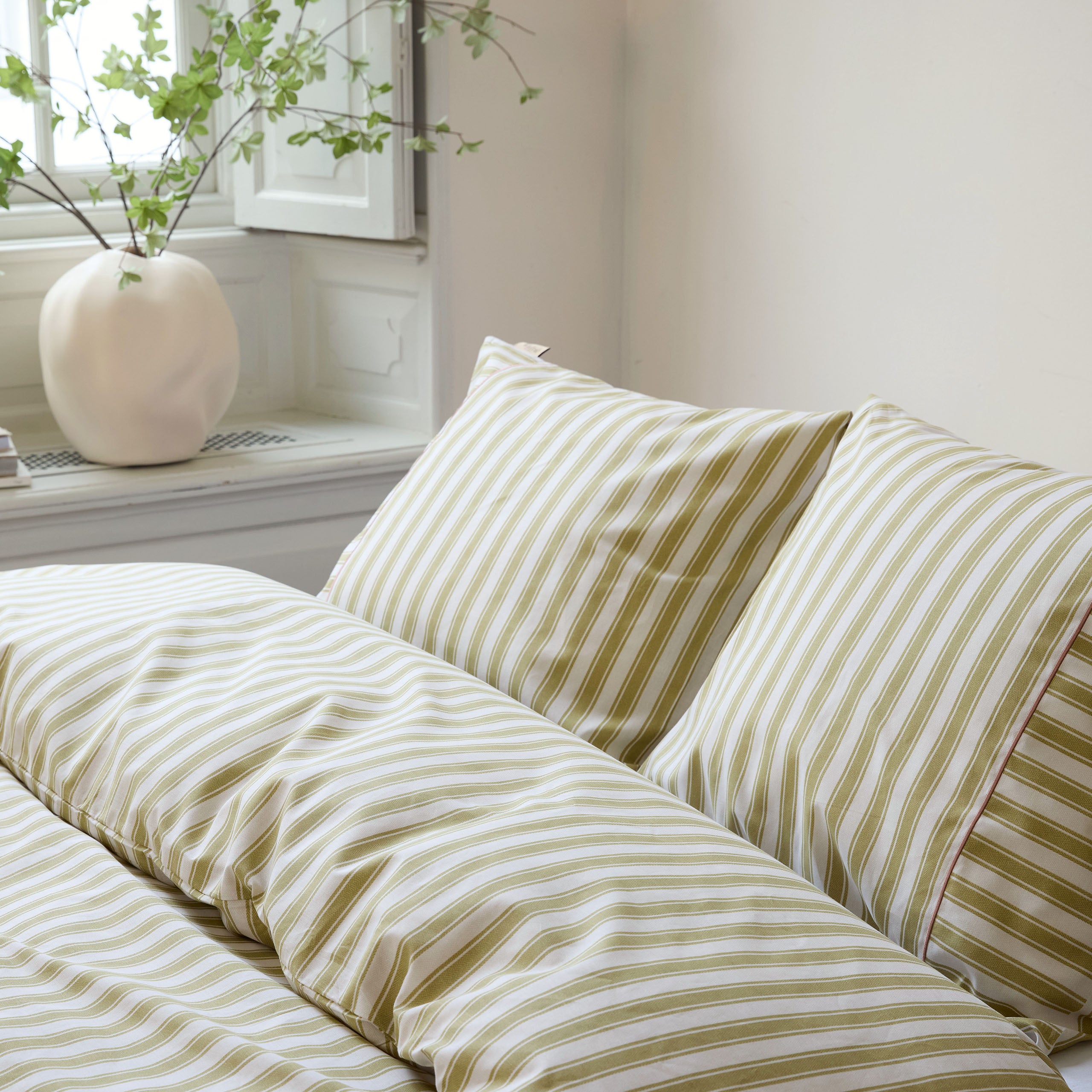 Dekbedovertrek Refined Lines Groen