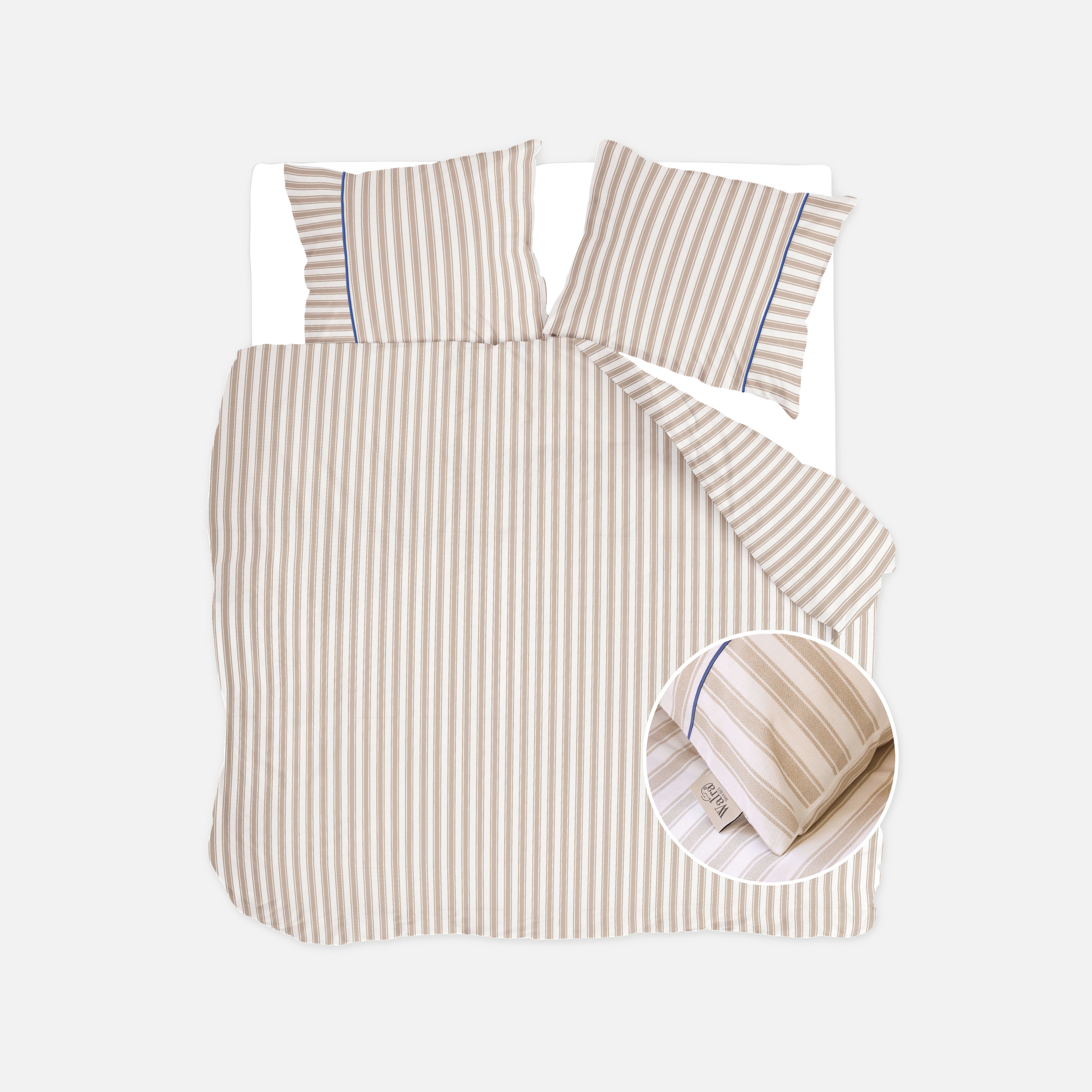 Dekbedovertrek Refined Lines Zand