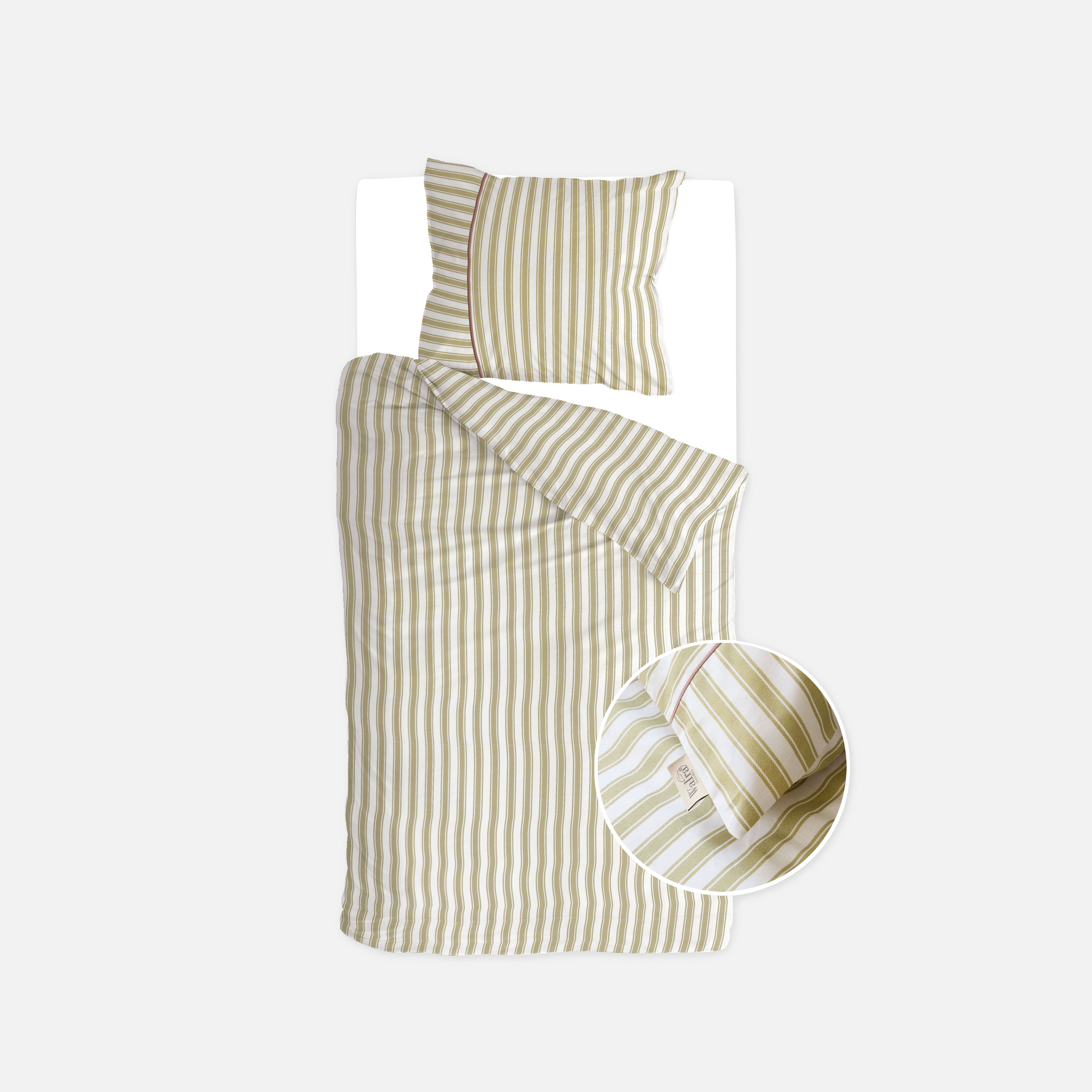 Dekbedovertrek Refined Lines Groen