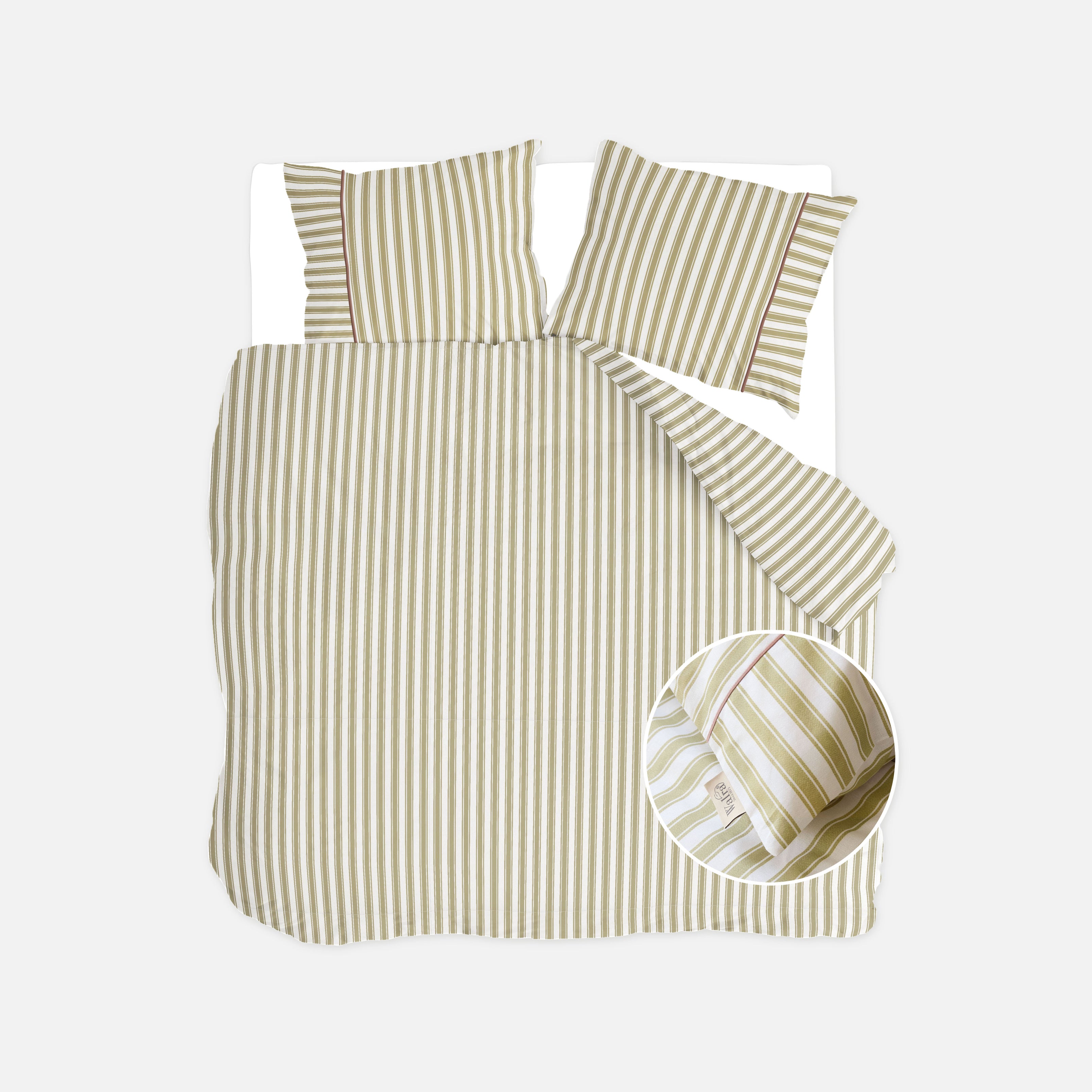 Dekbedovertrek Refined Lines Groen