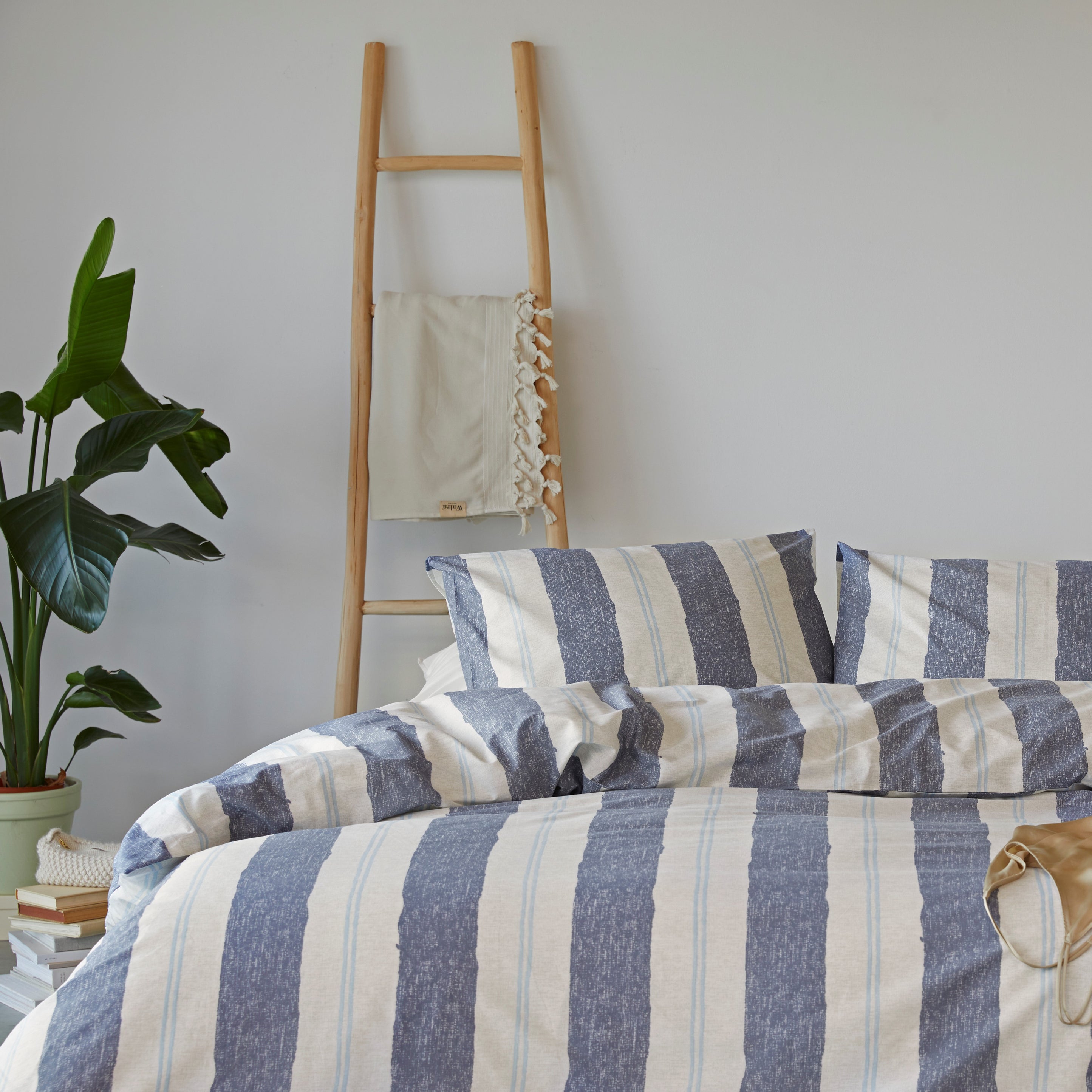 Dekbedovertrek Remade Nautic Stripes Donker Blauw