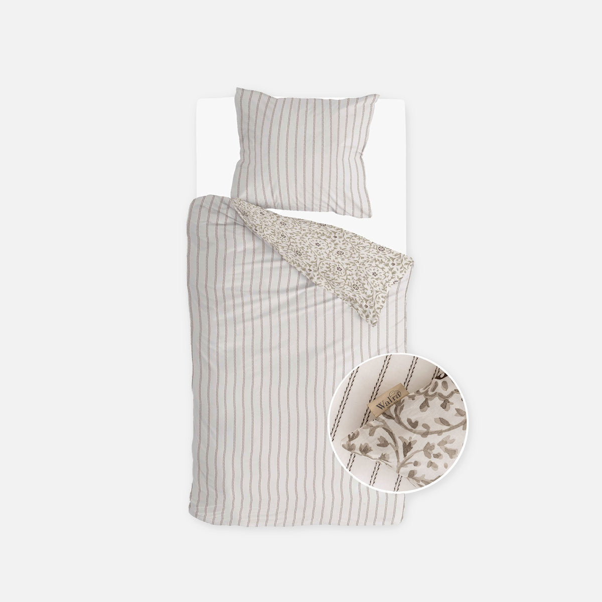 Walra - Dekbedovertrek Brush & Bloom - Zand