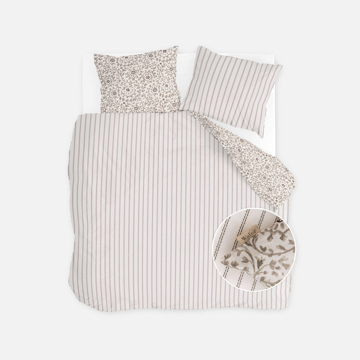 Walra - Dekbedovertrek Brush & Bloom - Zand