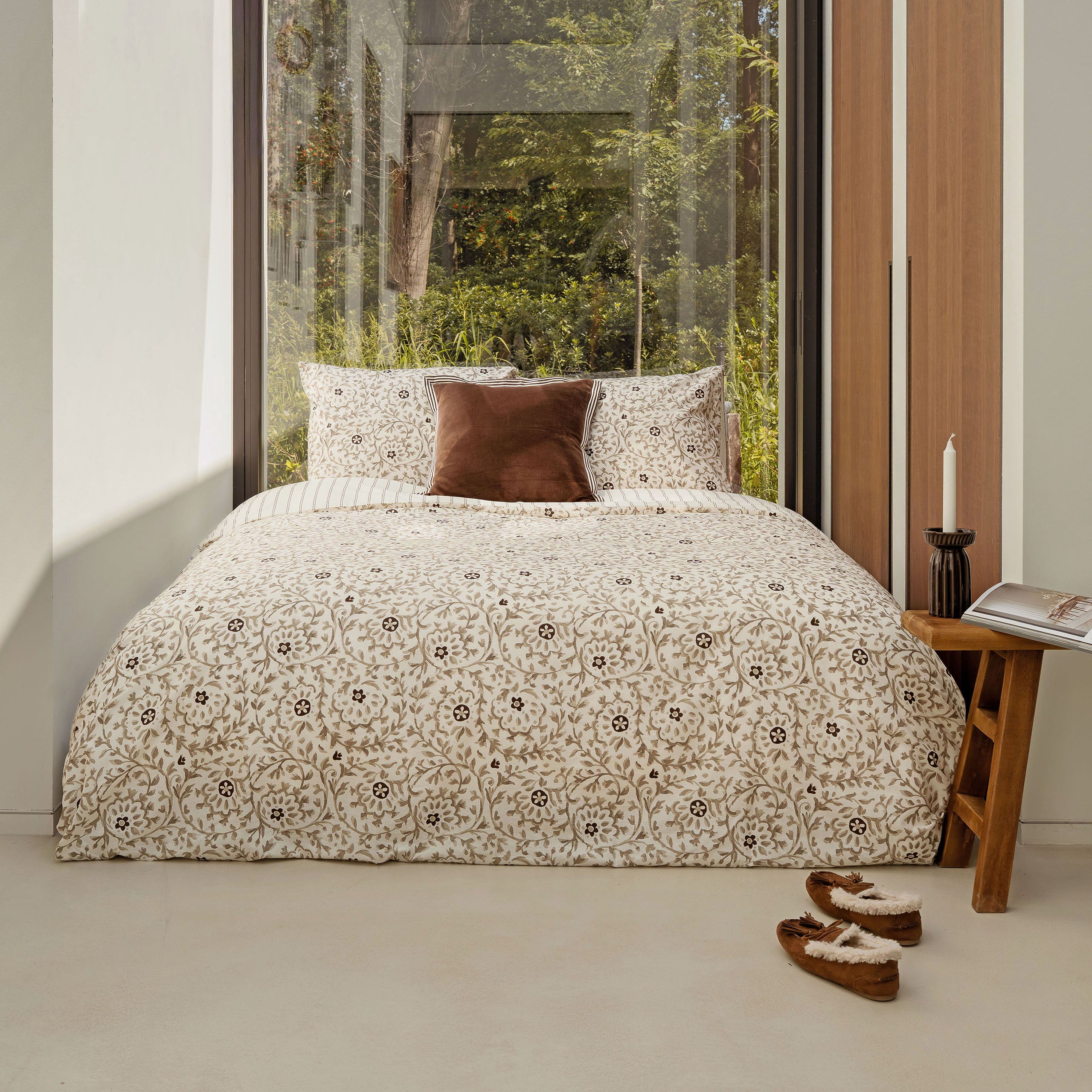 Dekbedovertrek Brush & Bloom Zand