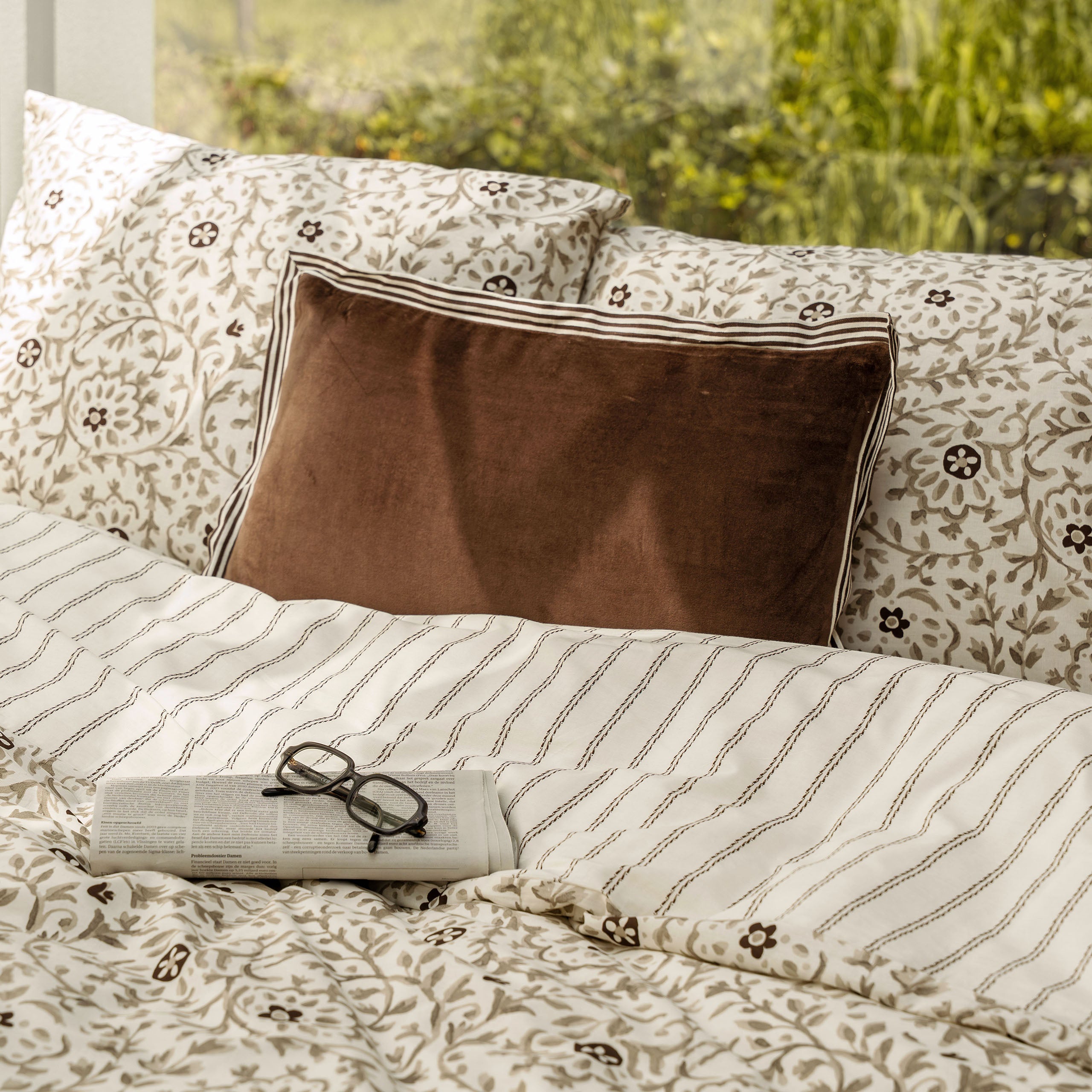 Dekbedovertrek Brush & Bloom Zand