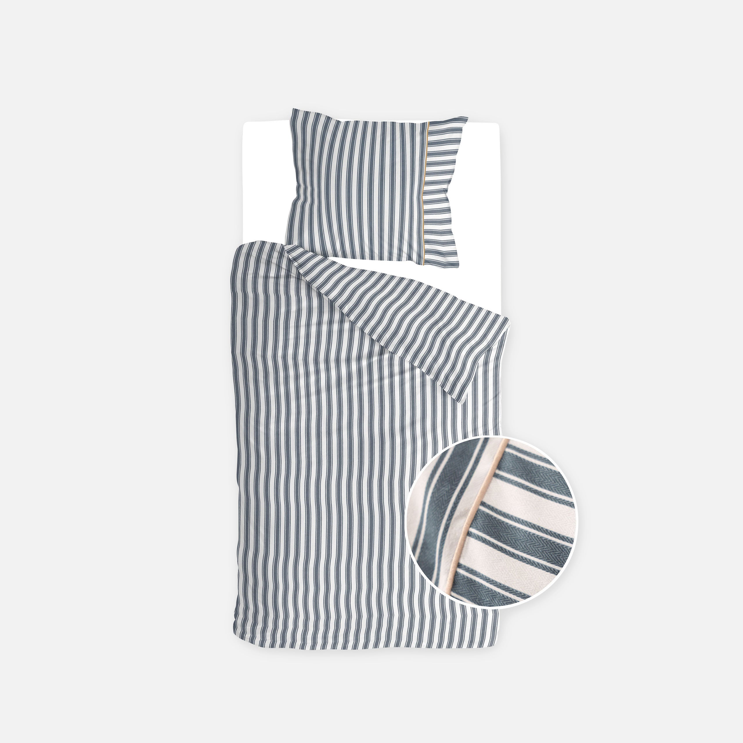Dekbedovertrek Refined Lines Blauw