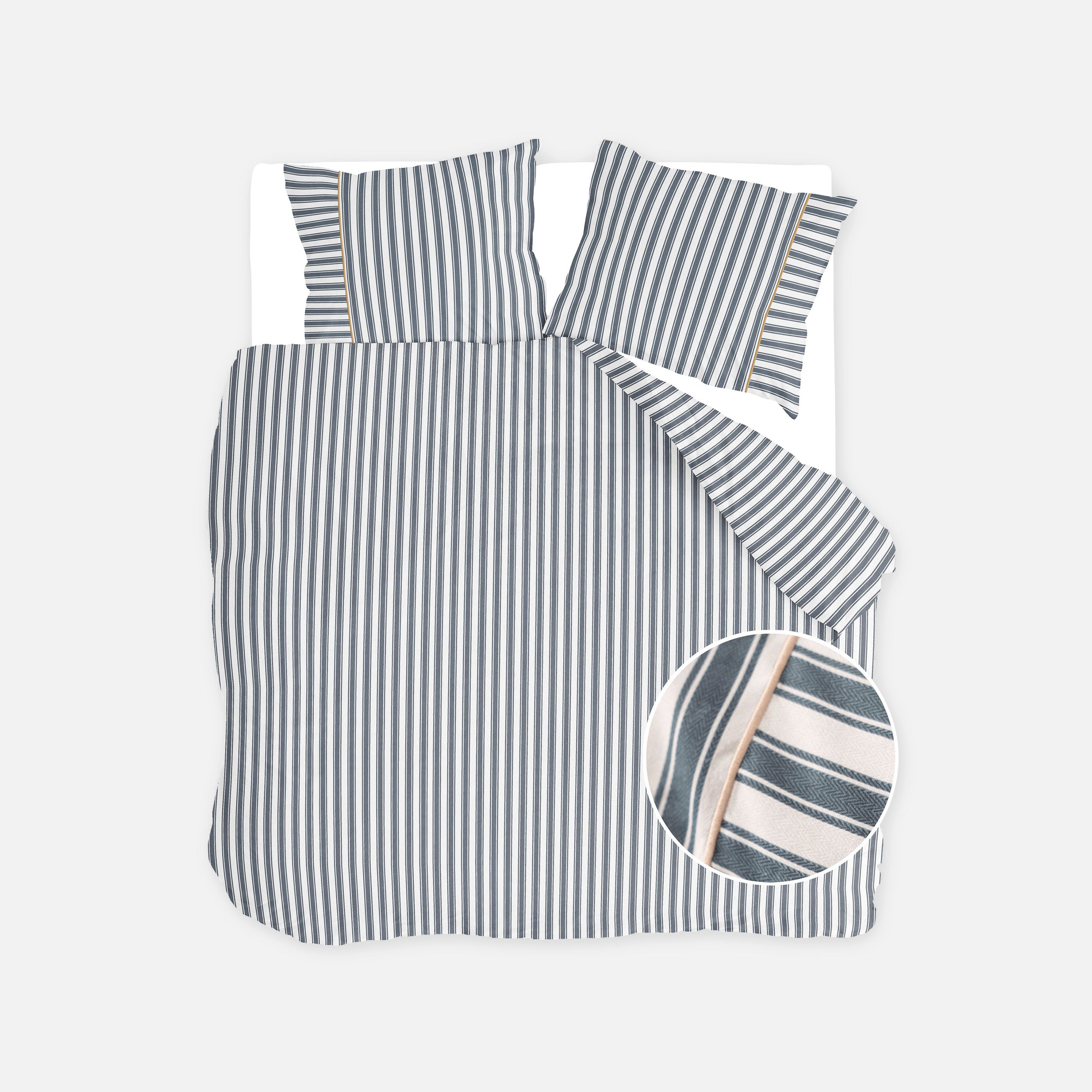 Dekbedovertrek Refined Lines Blauw
