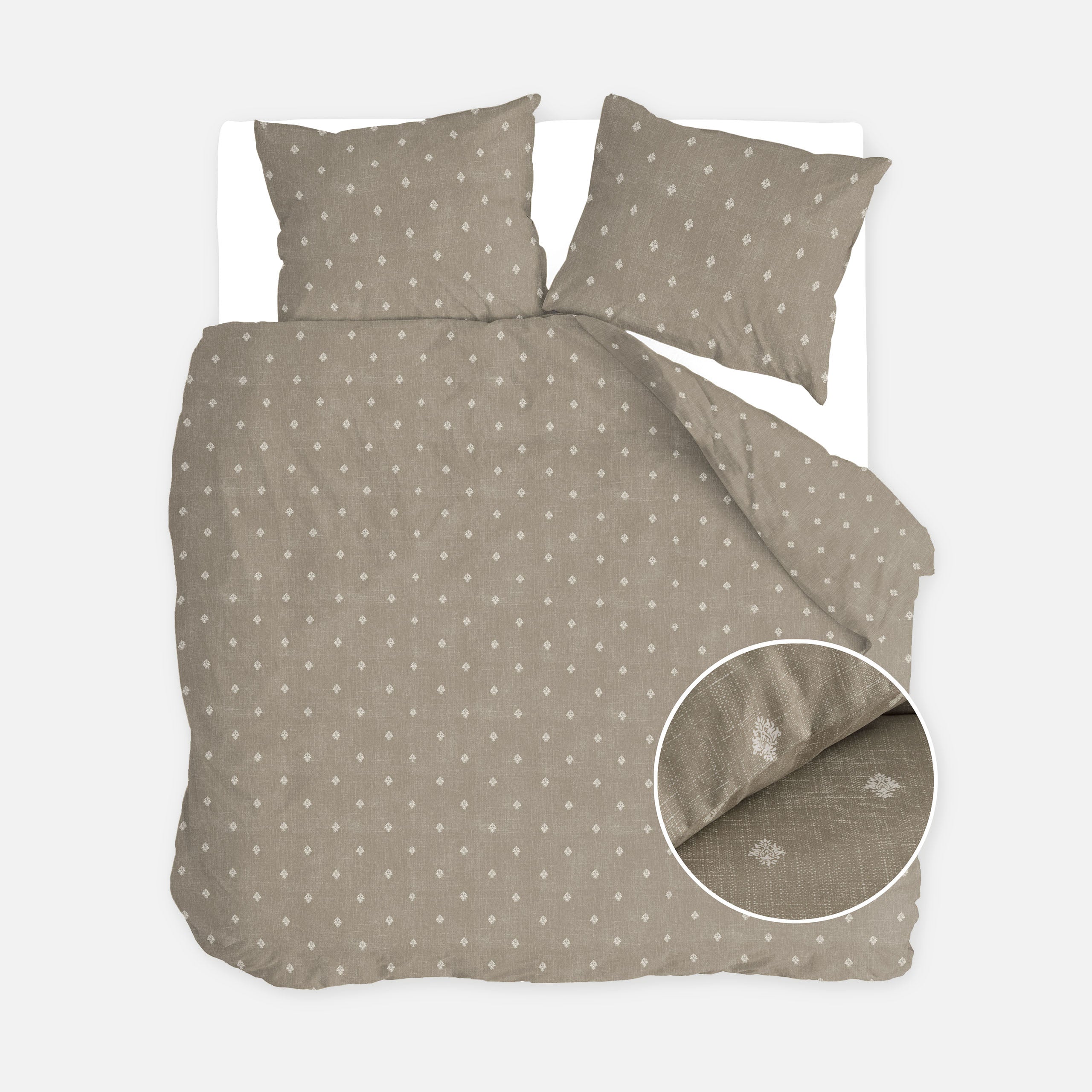 Dekbedovertrek Remade Rustic Grace Taupe