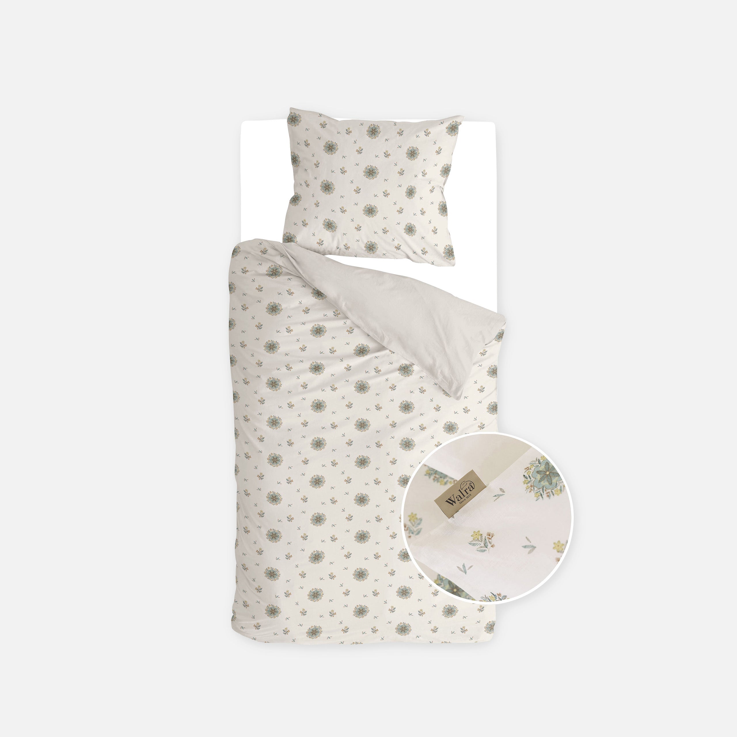 Dekbedovertrek Vintage Floral Zand