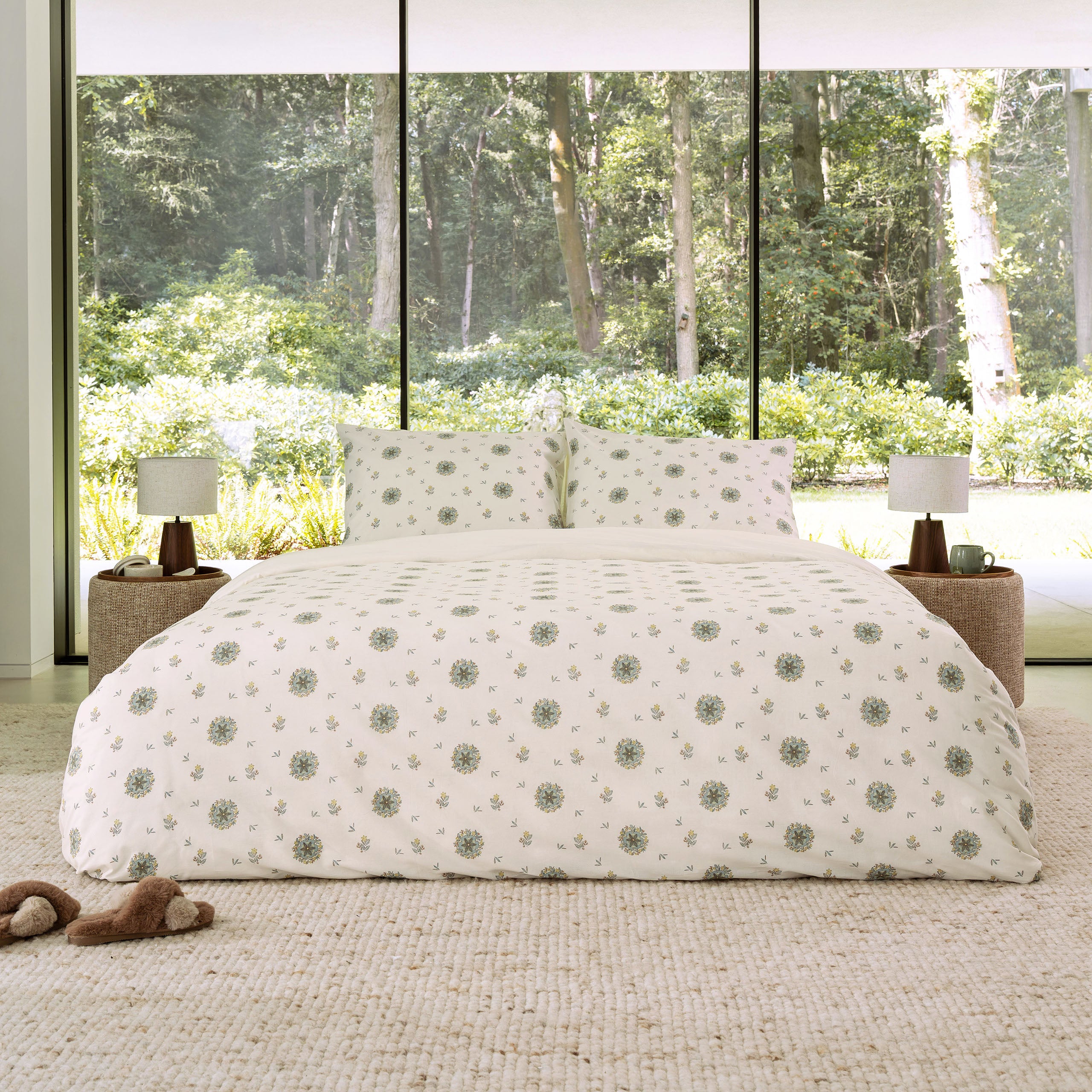 Dekbedovertrek Vintage Floral Zand