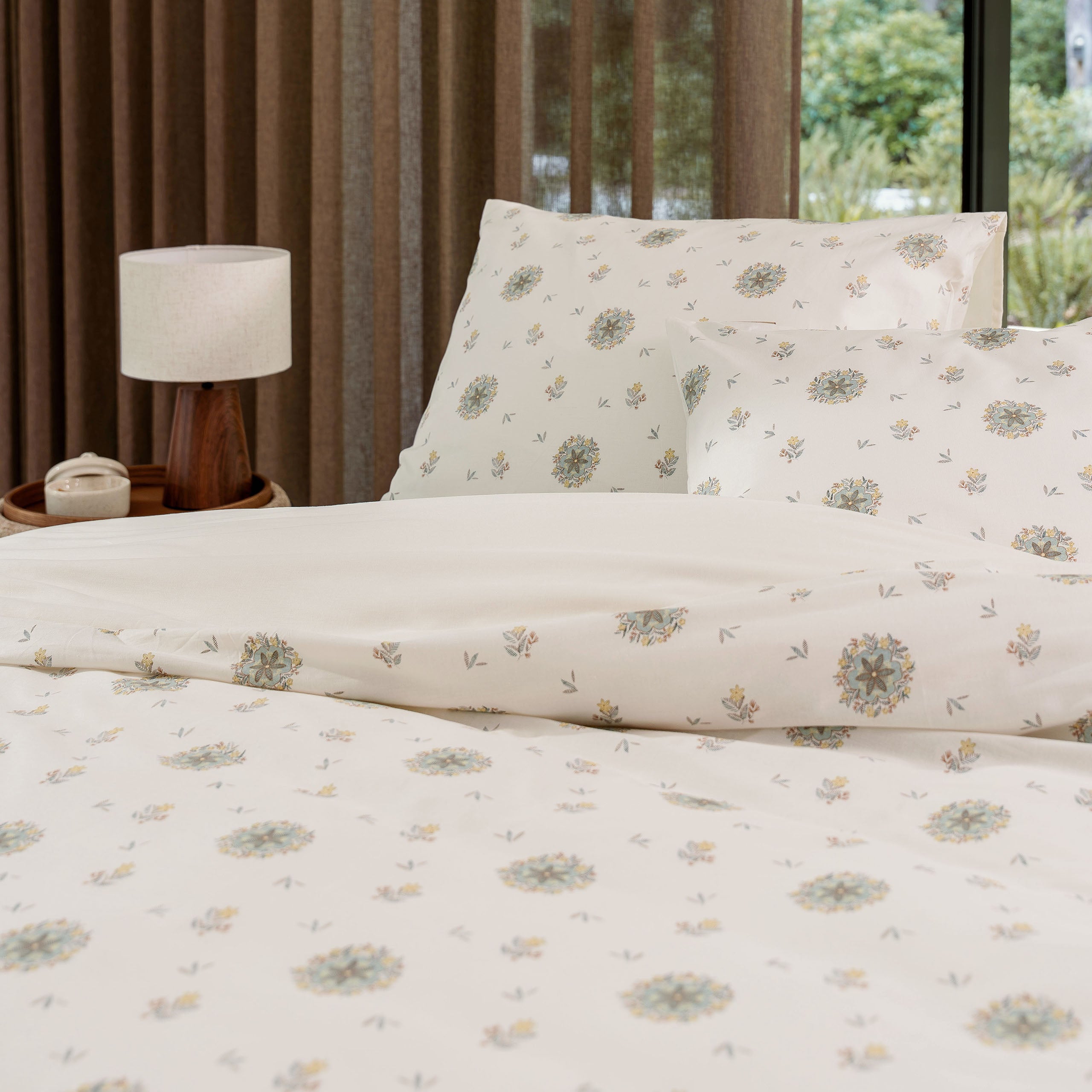 Dekbedovertrek Vintage Floral Zand