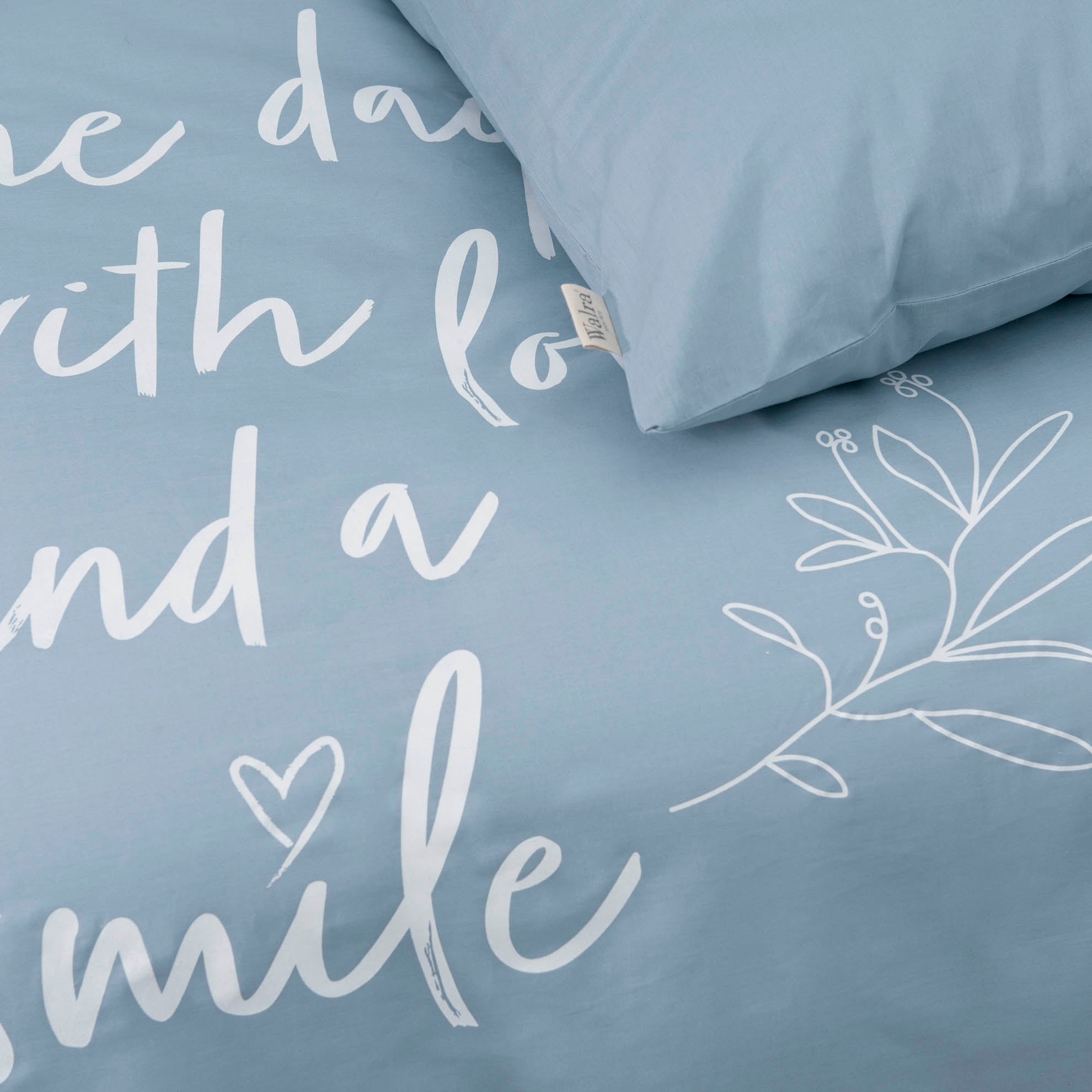 Dekbedovertrek Smile with Love Jeans Blauw