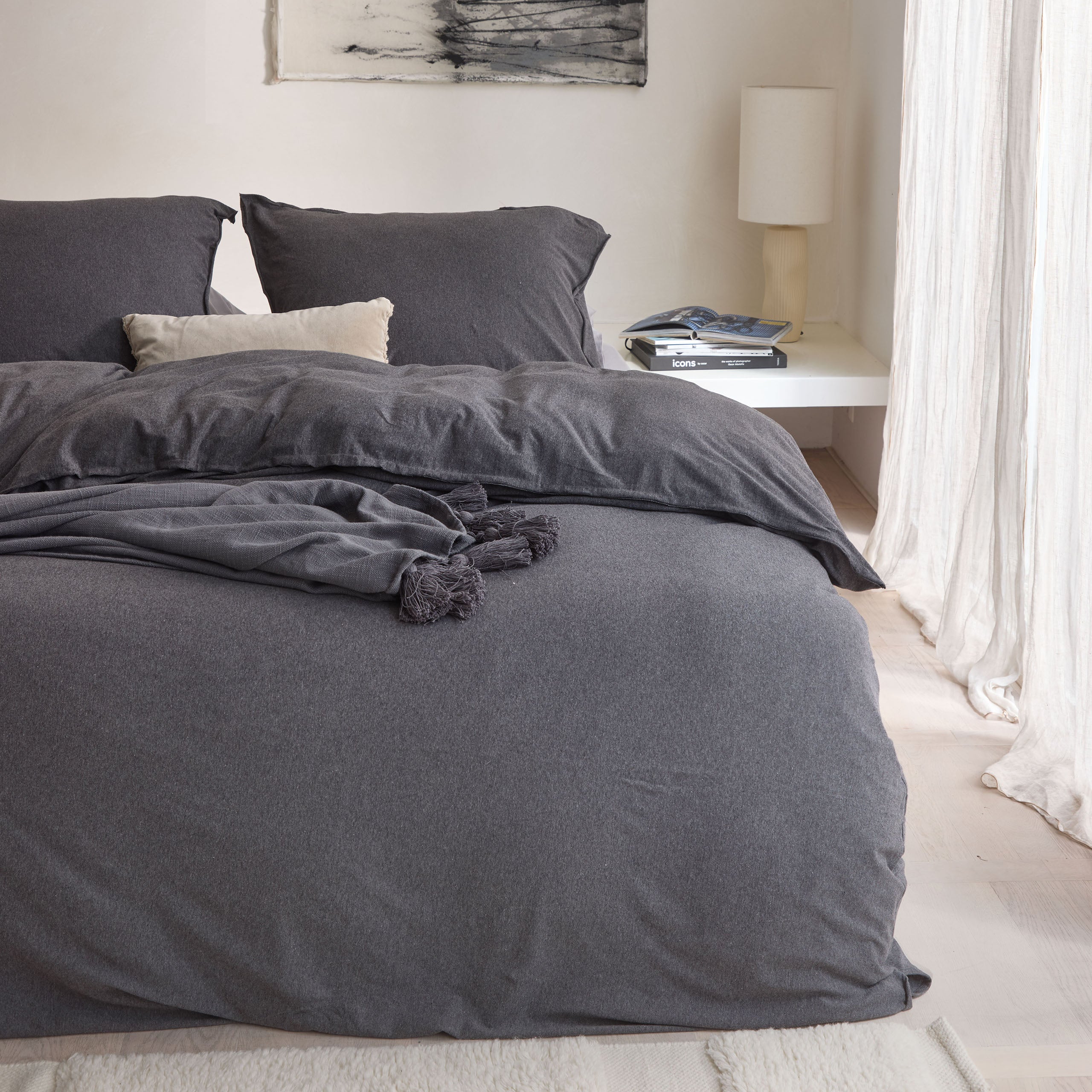 Dekbedovertrek Soft Comfort Antraciet