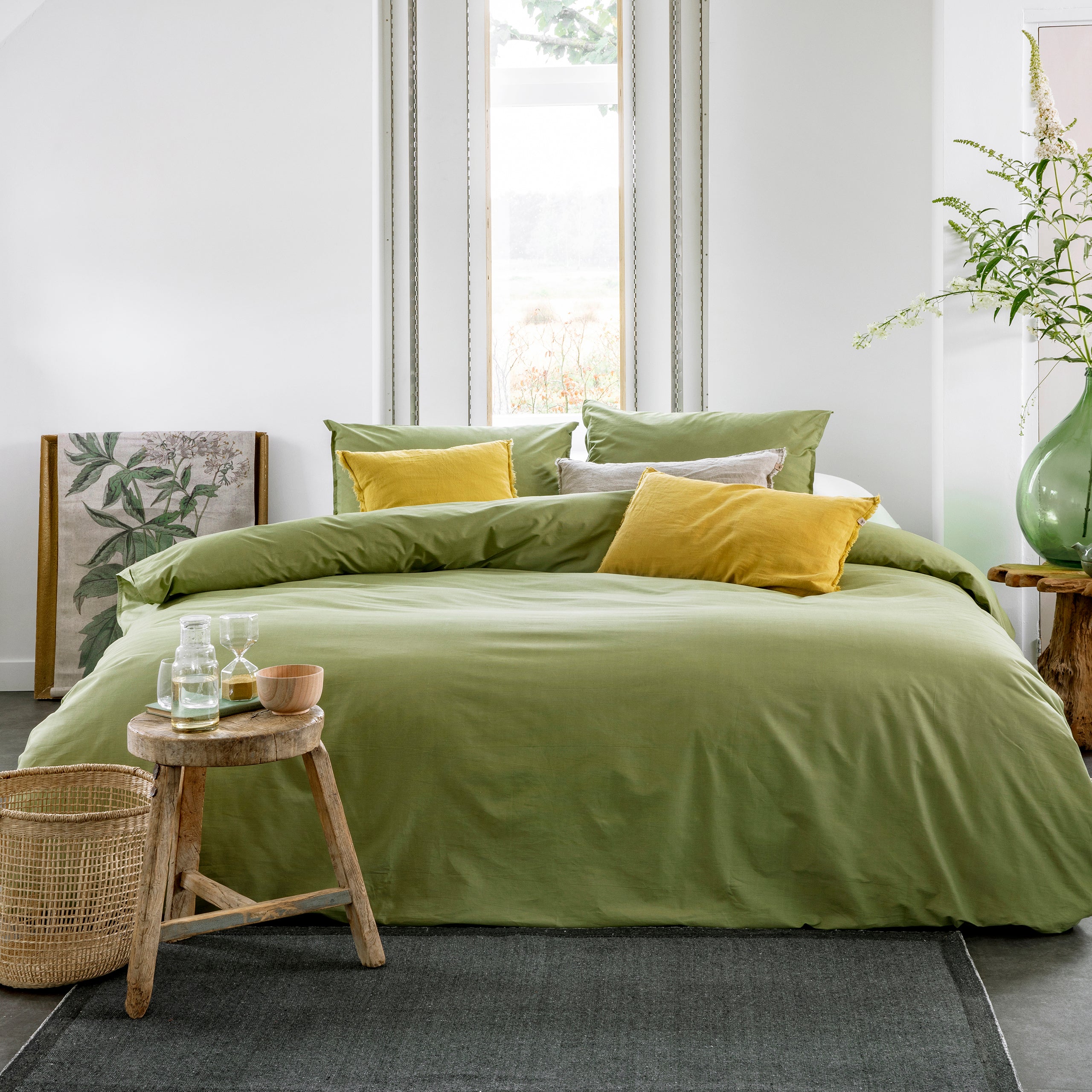 Dekbedovertrek Soft Structure Groen