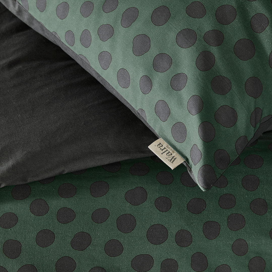 Dekbedovertrek Spots & Dots Donker Groen