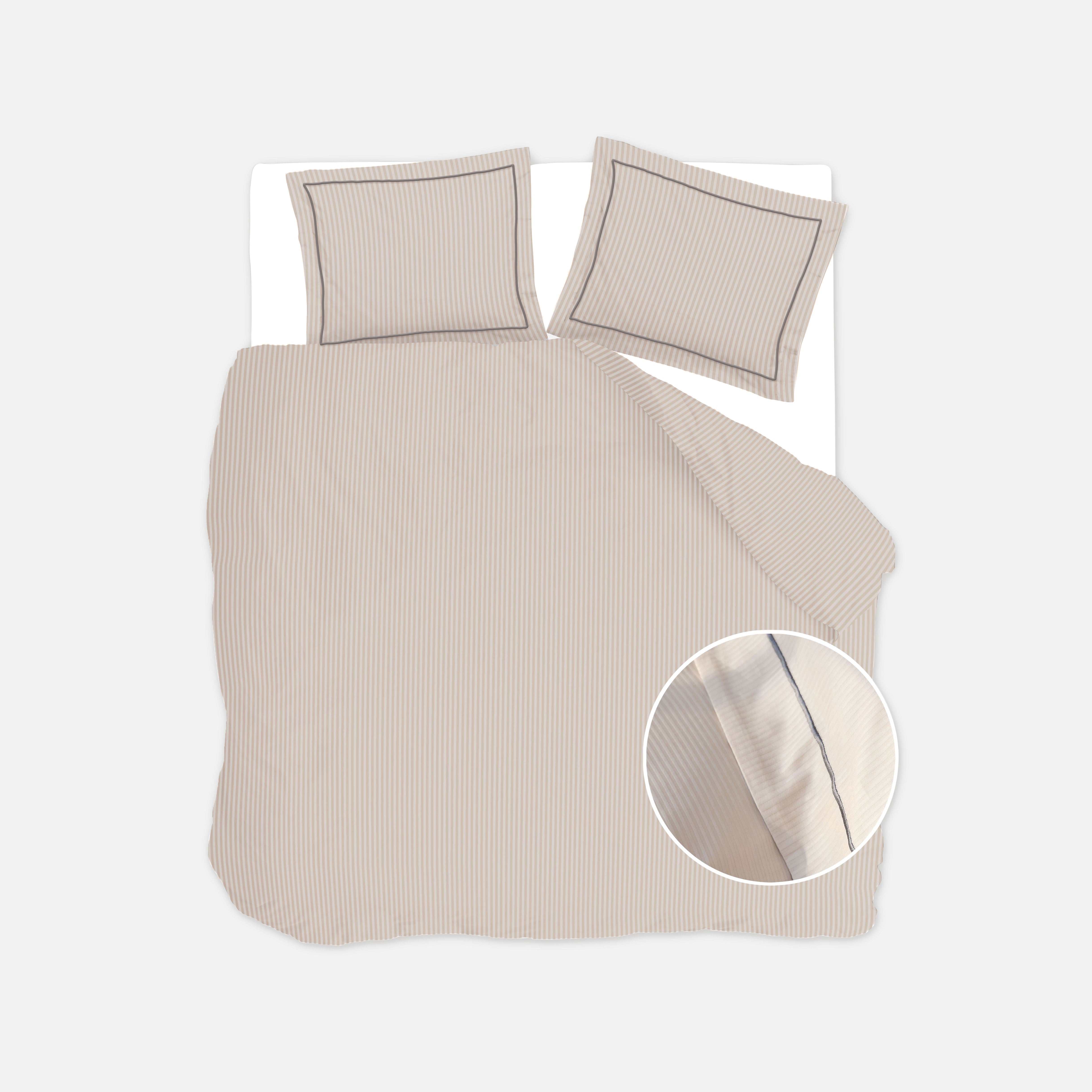 Dekbedovertrek Subtile Stripes Zand