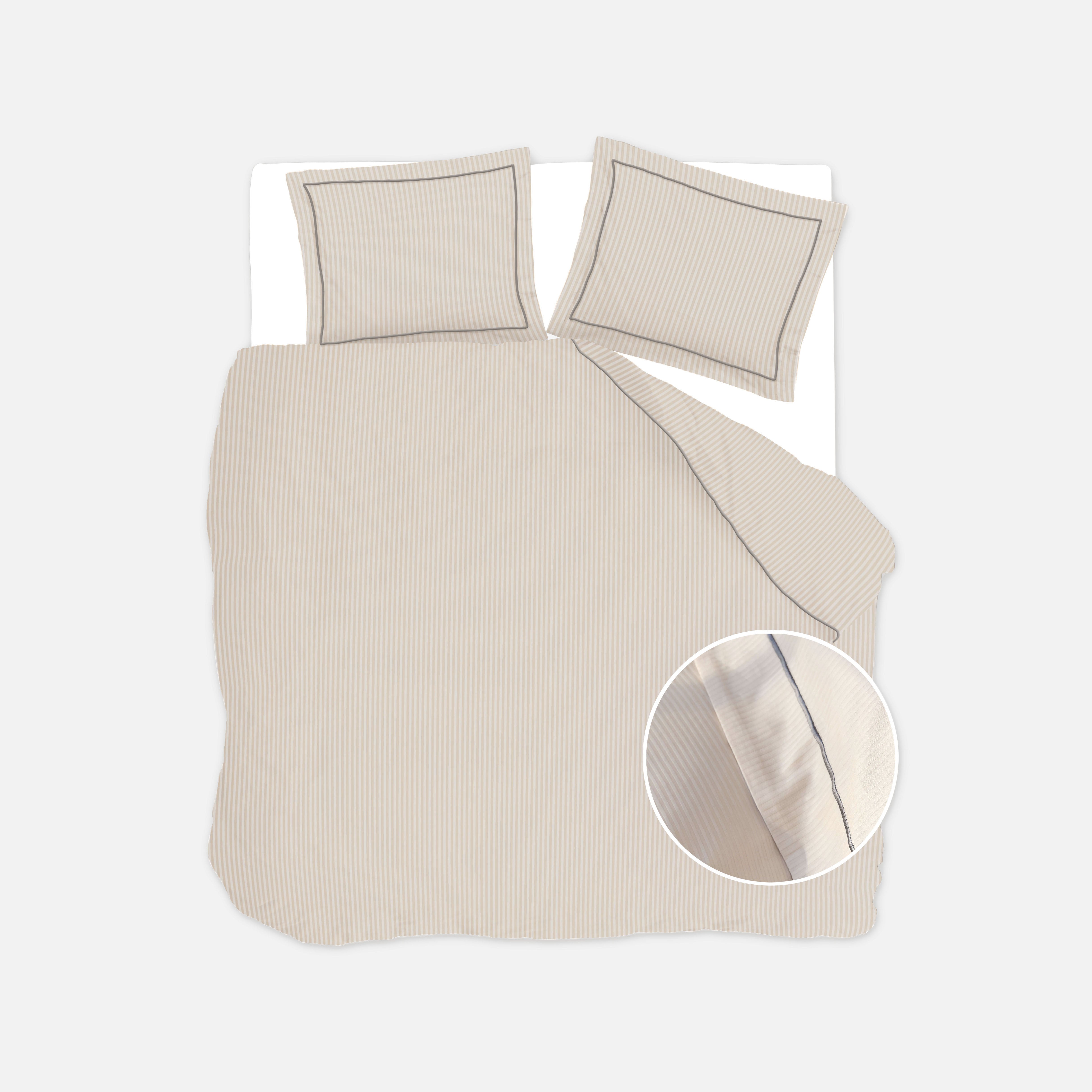 Dekbedovertrek Subtile Stripes Zand